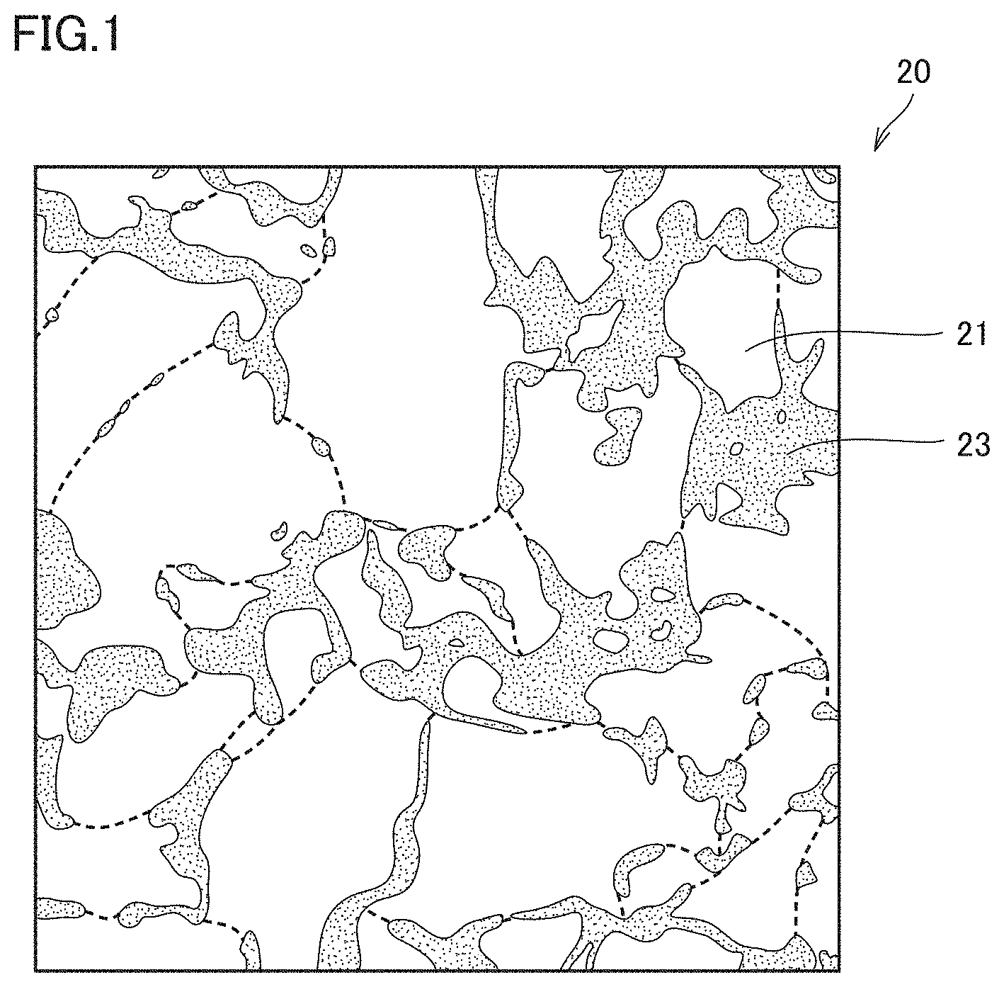 Patent US11773030 Figure 1 – Cubic boron nitride sintered material, tool comprising cubic boron nitride sintered material and method for manufacturing cubic boron nitride sintered material
