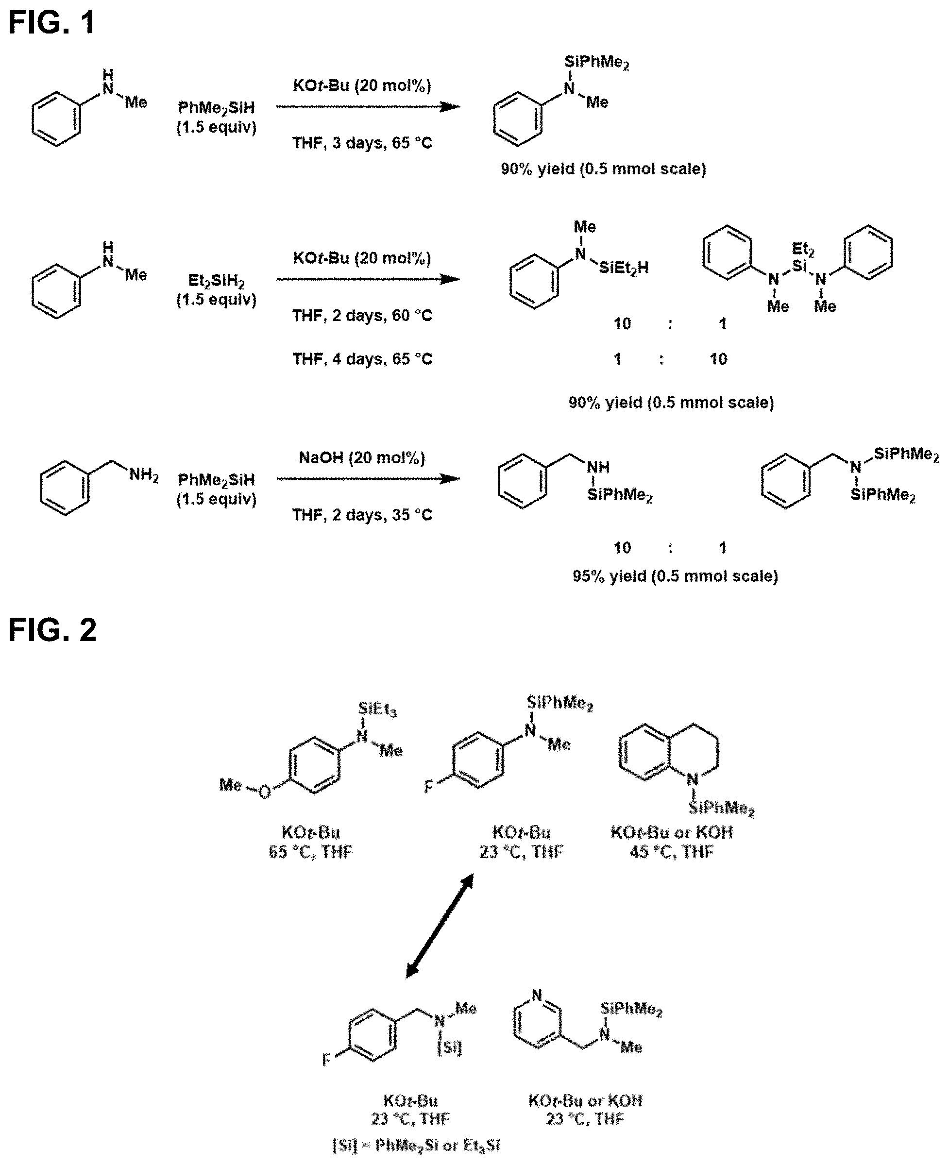 Patent US11773116 — Hydrosilylamines and fluorosilylamines and methods of making the same — Figure 1