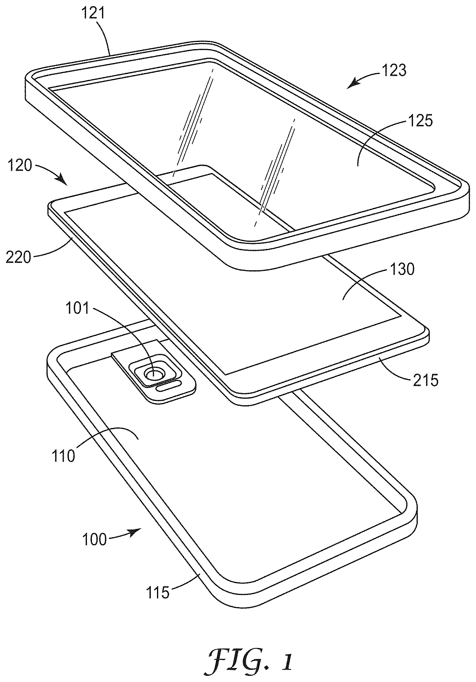 Patent US11773254 — Cured epoxy resin composition suitable for electronic device enclosure, articles, and methods — Figure 1