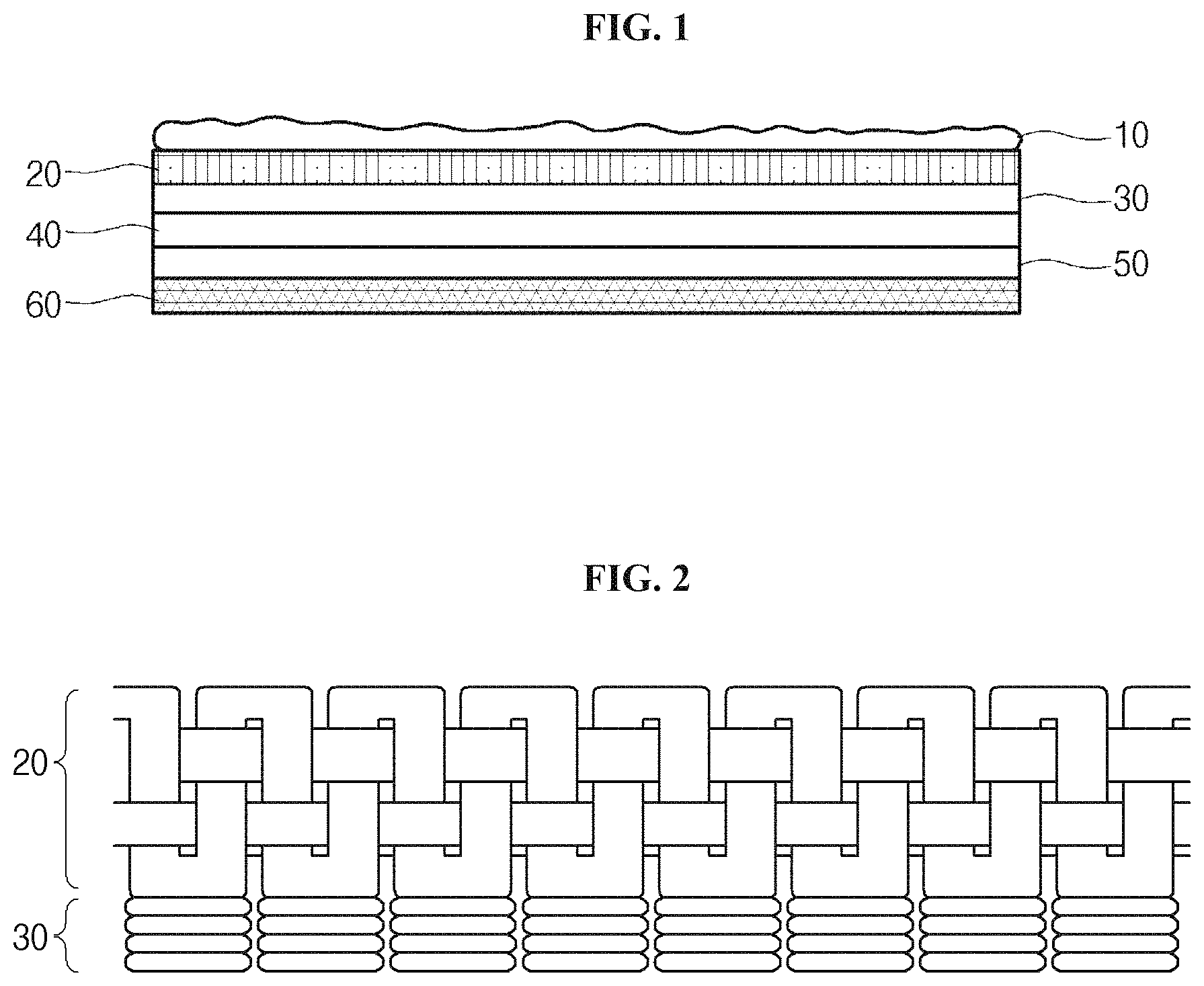 Patent US11773299 Figure 1 – Sticky adhesive mesh and method for manufacturing sticky adhesive mesh