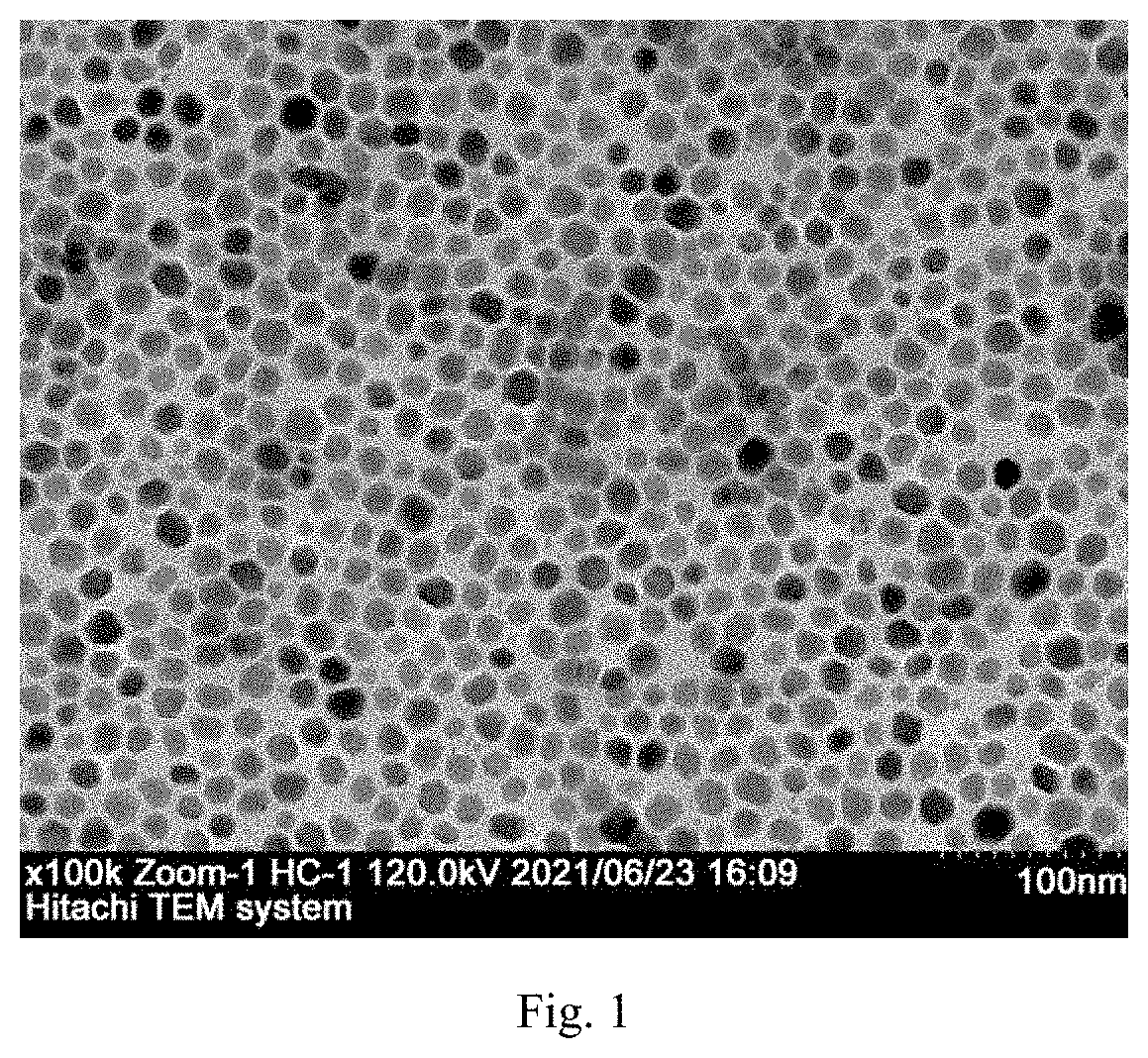 Patent US11773322 — Preparation and application of dye-functionalized flexible upconversion-luminescence solid-phase sensor — Figure 1