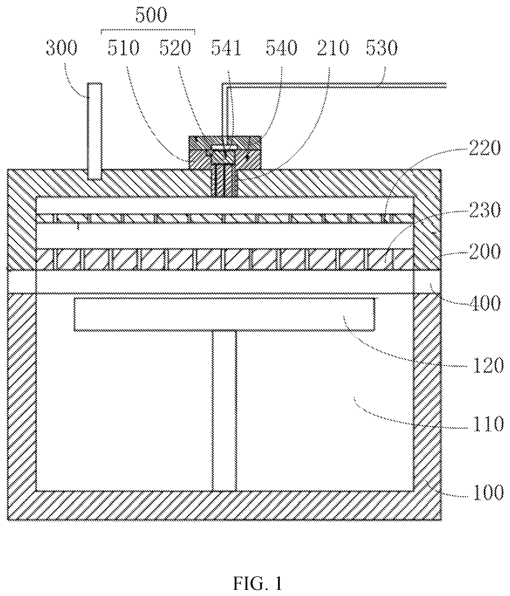 Patent US11773505 — Reaction chamber — Figure 1