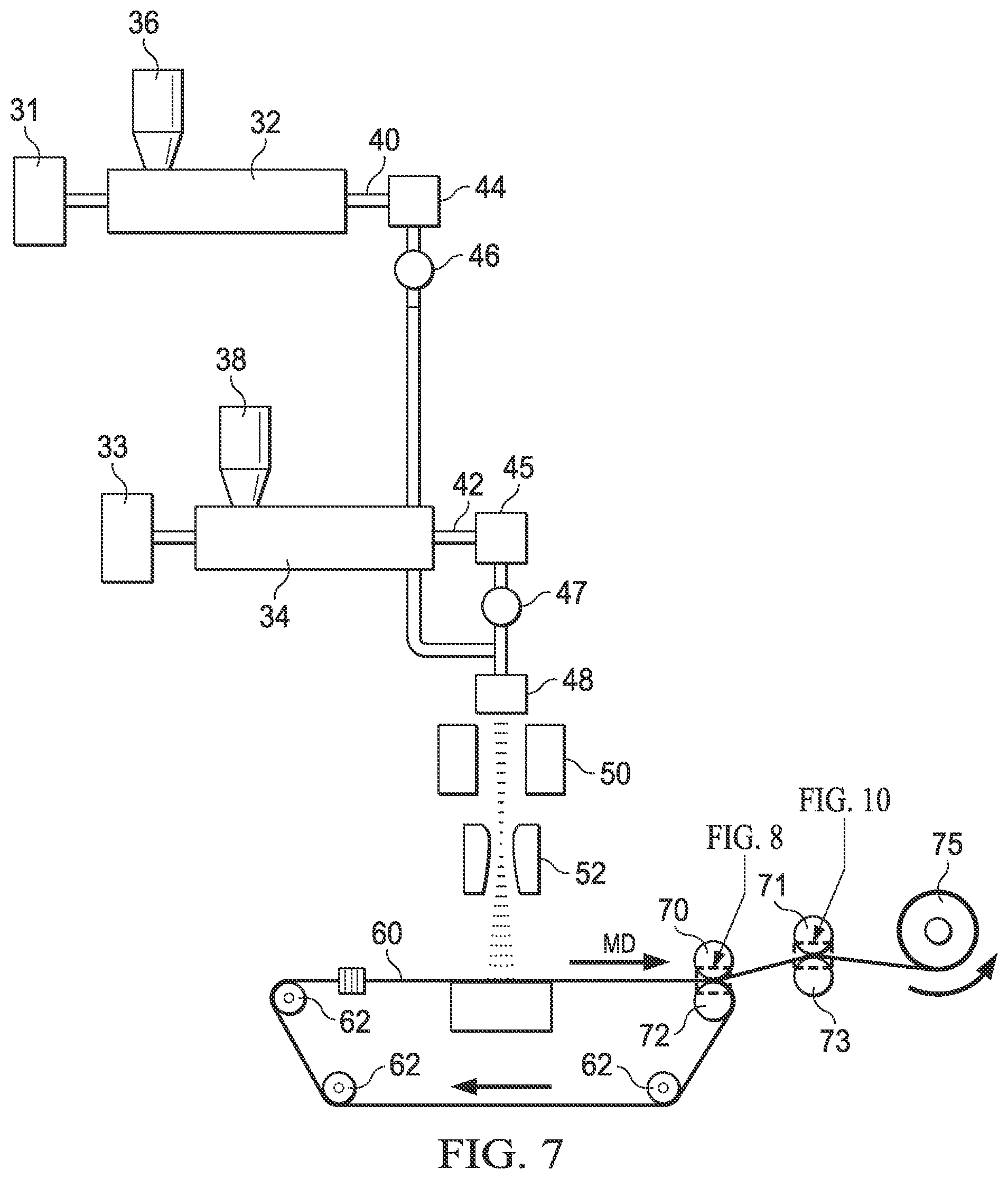 Patent US11773521 Figure 4 – Shaped nonwoven
