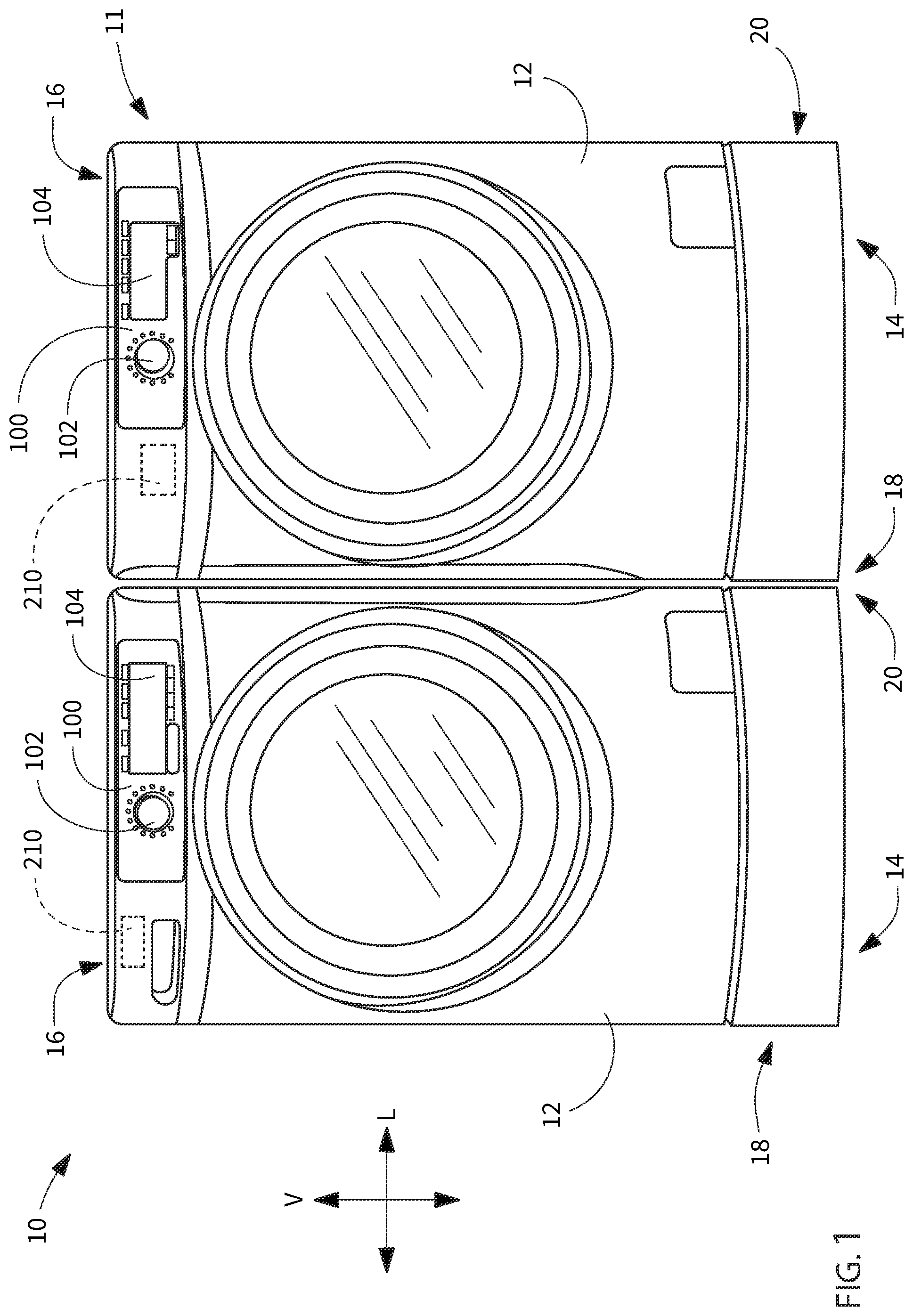 Patent US11773522 — Household appliance guided provisioning — Figure 1