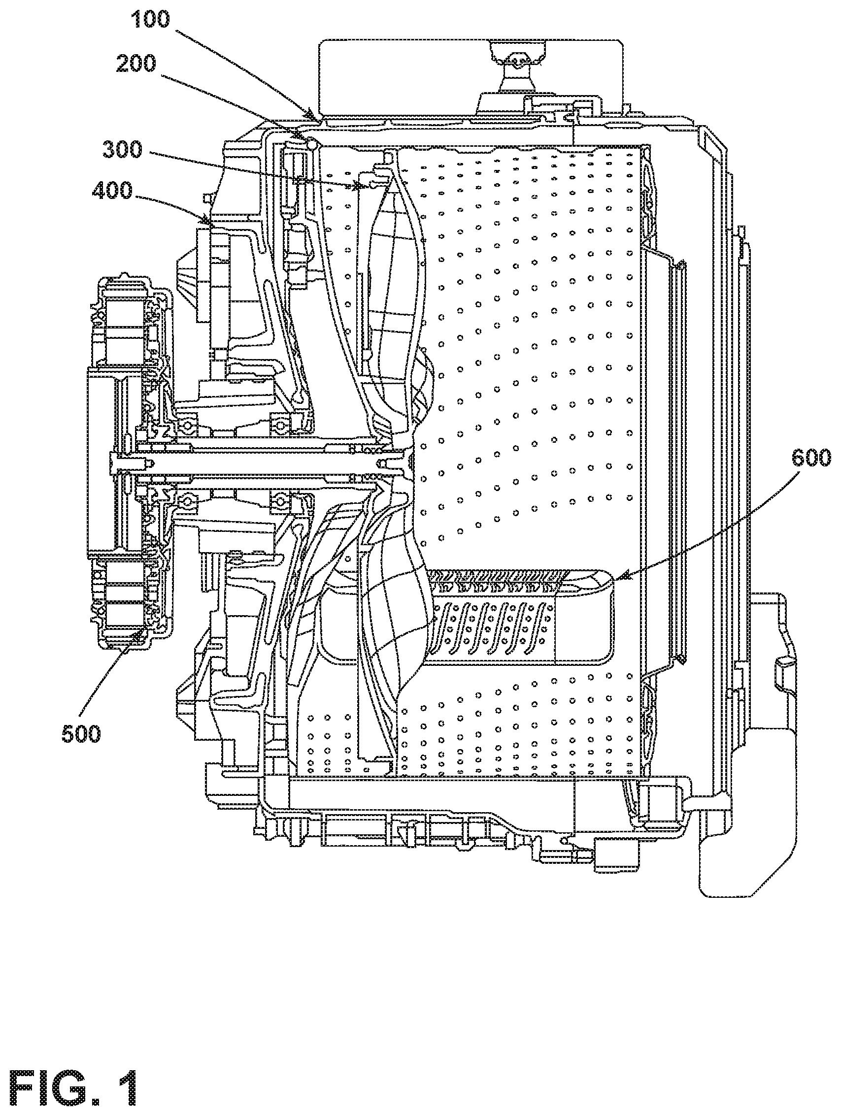 Patent US11773525 — Double-rotor washing type drum washing machine — Figure 1