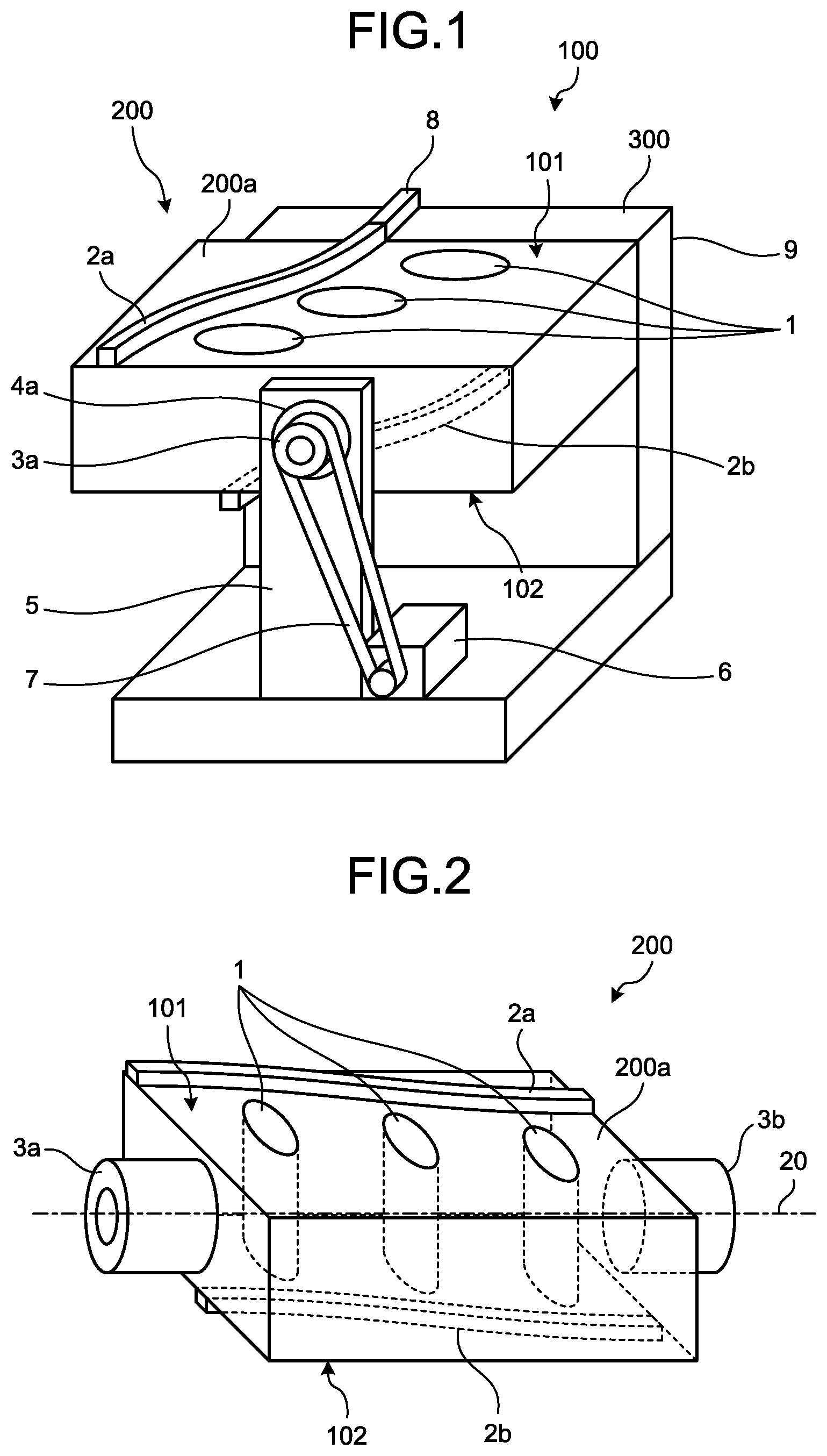 Patent US11773541 — Conveying path switching device and elevator apparatus — Figure 1