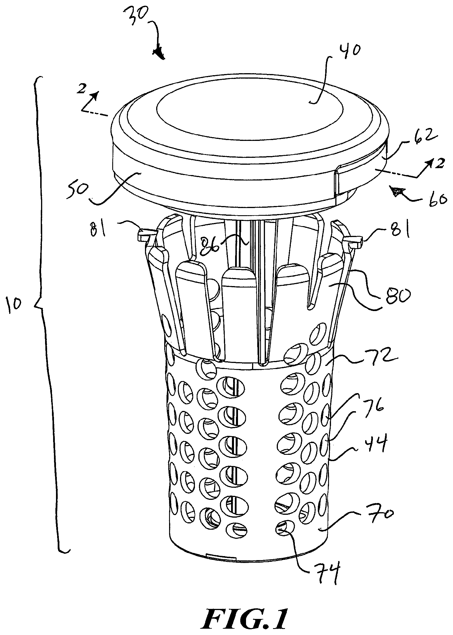 Patent US11773574 — Drain strainer — Figure 1