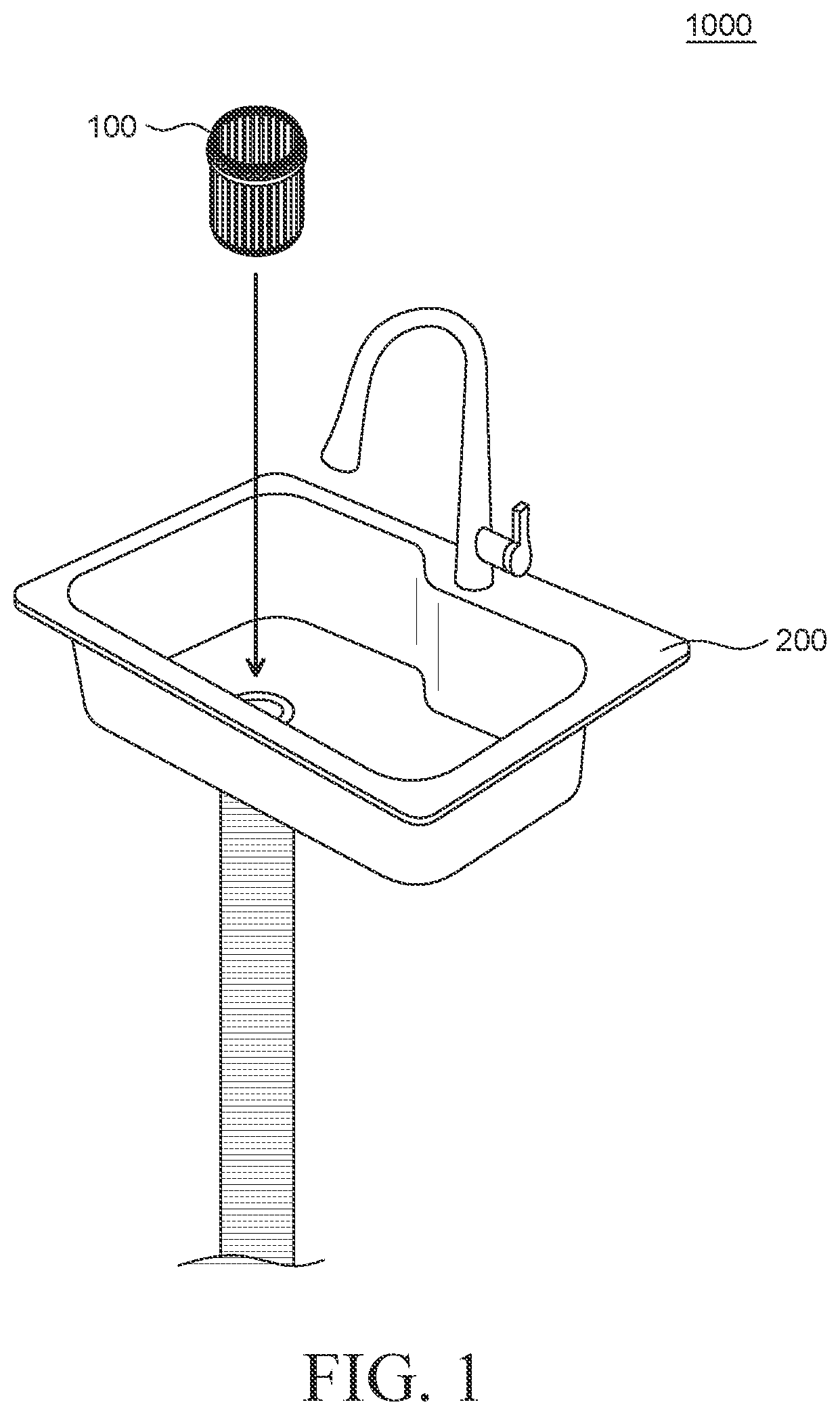 Patent US11773575 Figure 1 – Drainage net for suppressing biofilm formation
