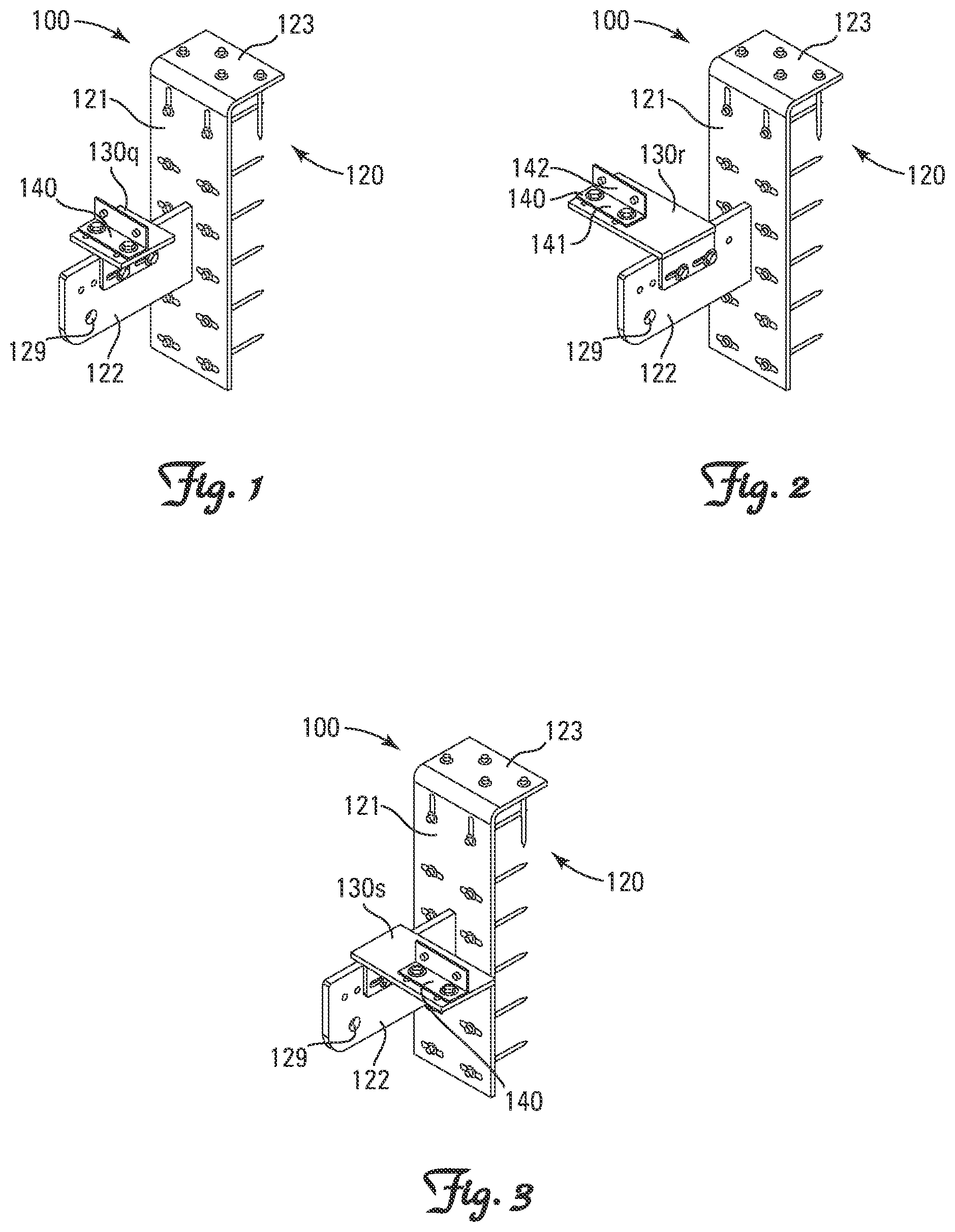 Patent US11773584 — Universal seat plate mounting brackets — Figure 1