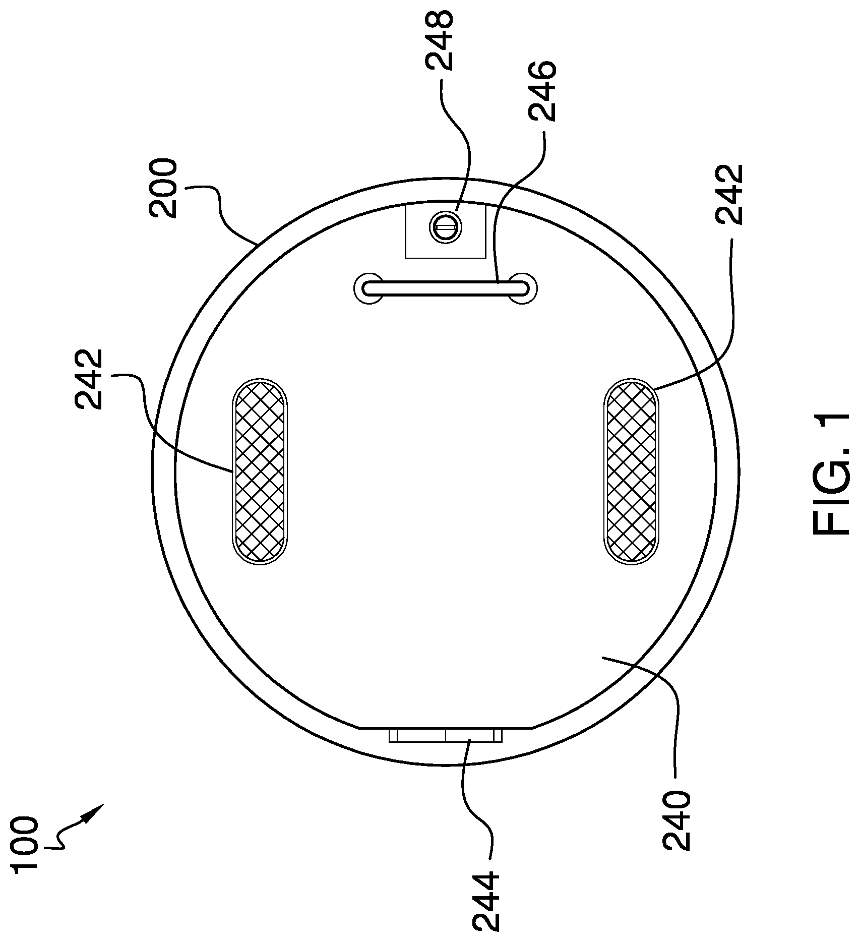 Patent US11773612 — Temporary homeless shelter — Figure 1