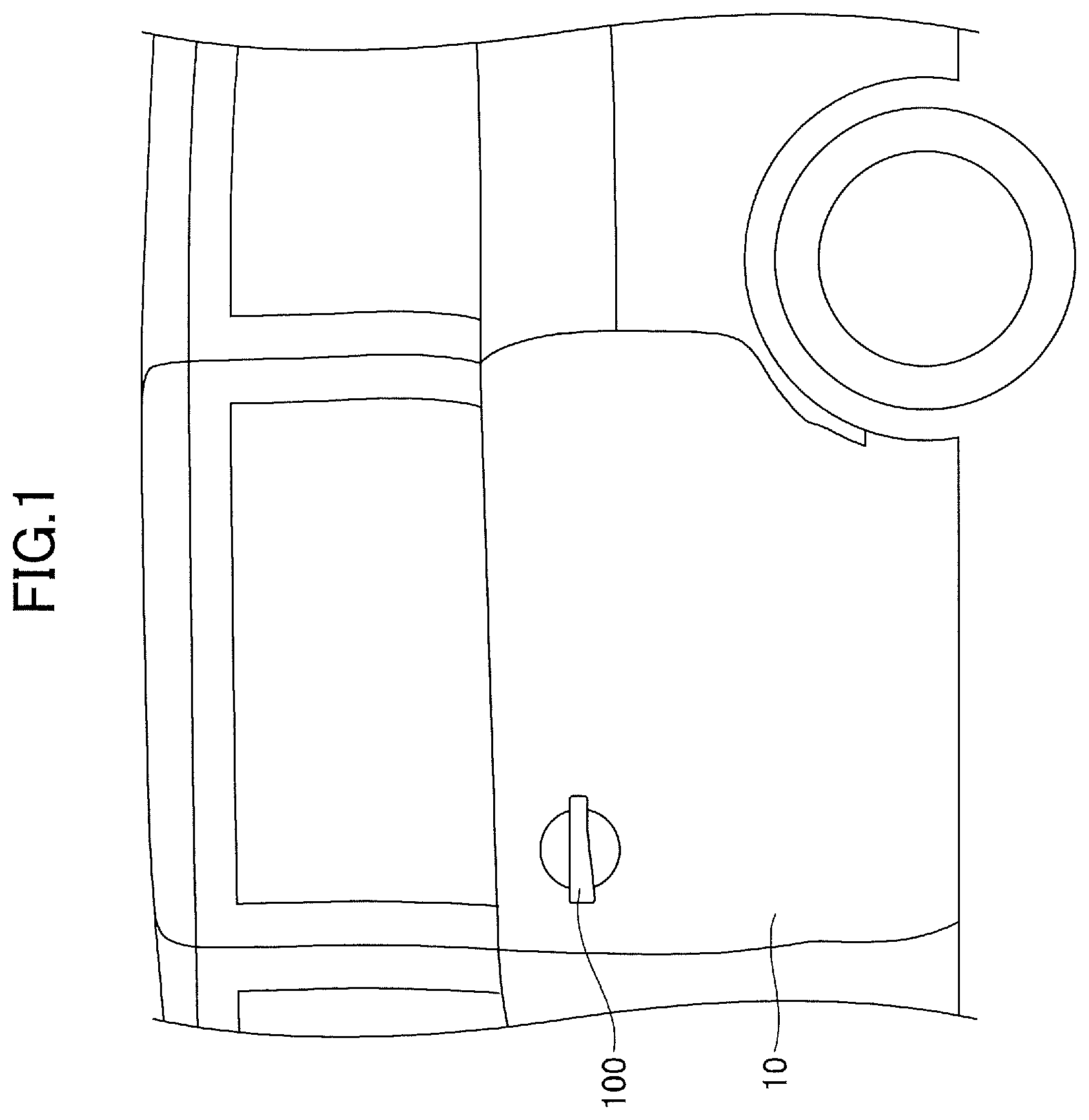 Patent US11773629 — Operation detection device and door handle — Figure 1