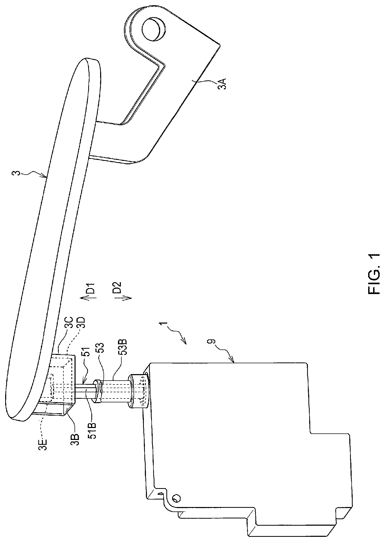 Patent US11773631 — Cover opening-closing device — Figure 1