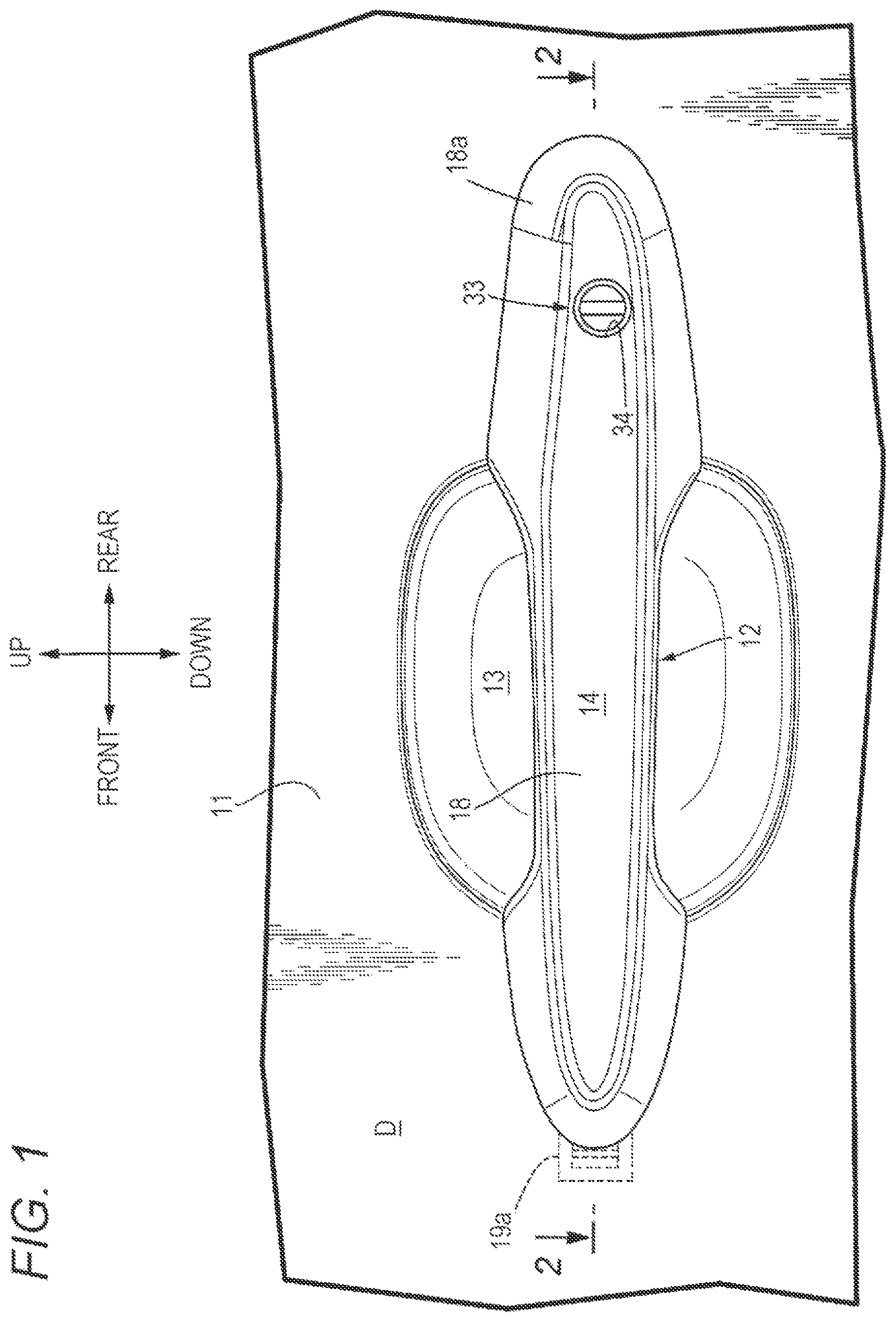 Patent US11773632 — Vehicular door outer handle device — Figure 1