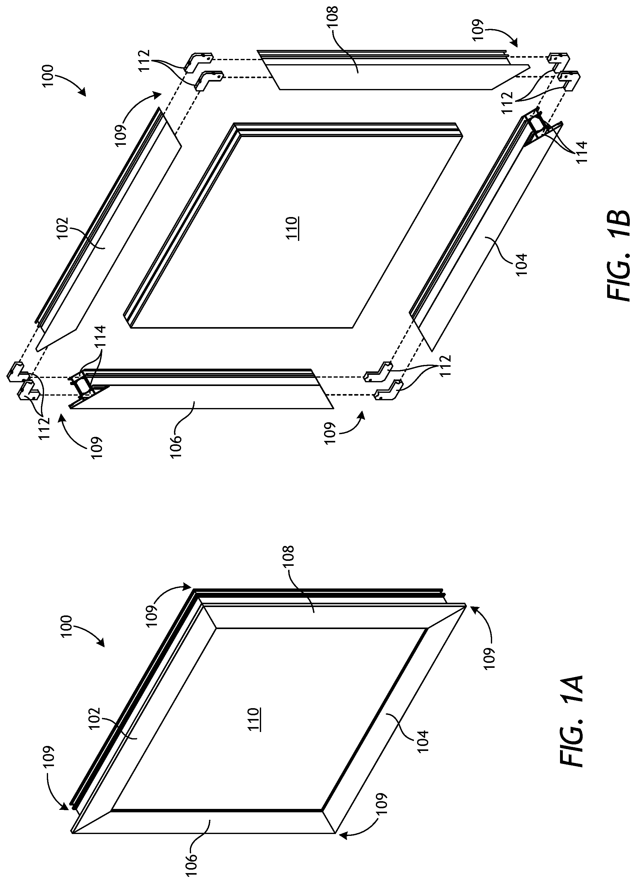 Patent US11773646 — Corner cleats with wiring passageway — Figure 1