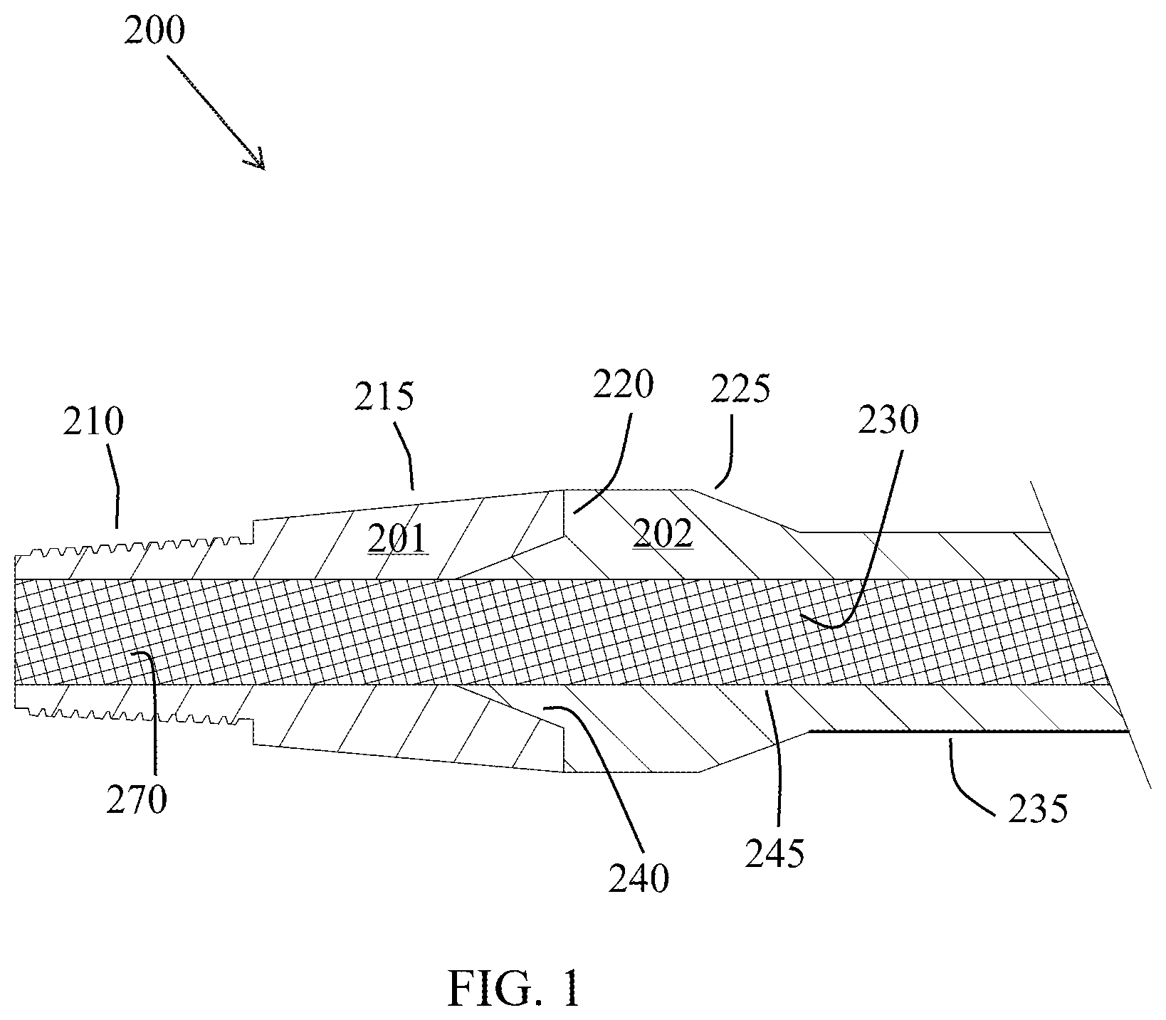 Patent US11773656 — Lineable tubular — Figure 1