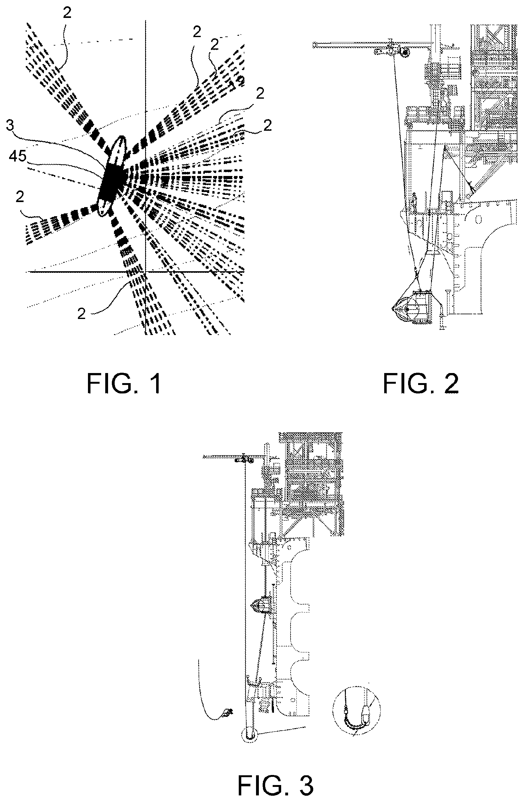 Patent US11773661 Figure 1 – Off shore riser fixation system and method