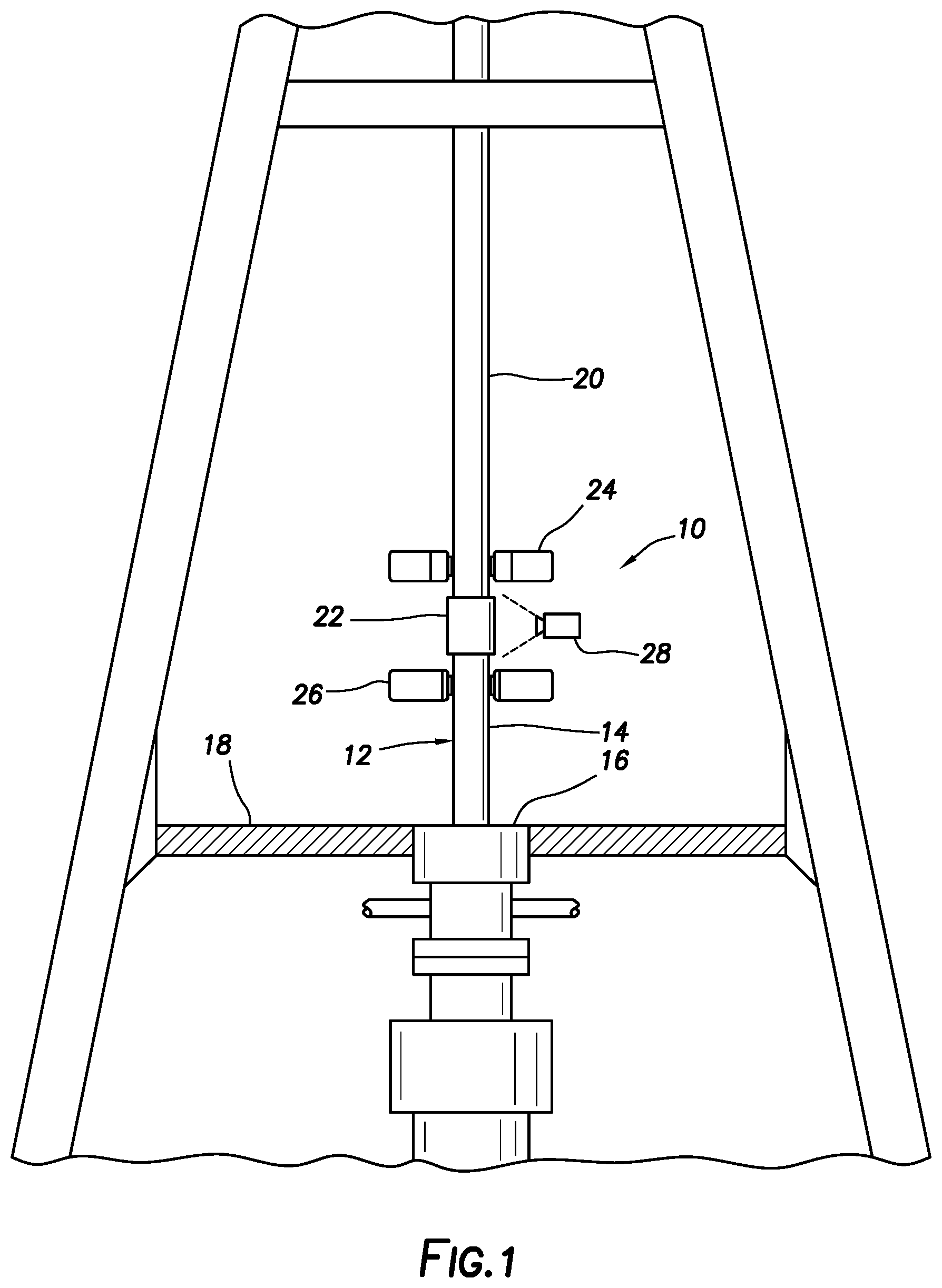 Patent US11773662 Figure 1 – Tubular string make-up methods utilizing image processing