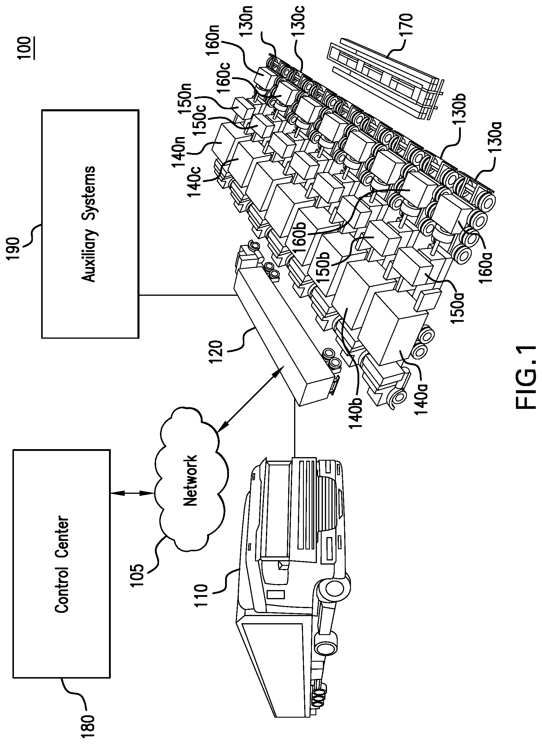 Patent US11773664 — Variable frequency drive configuration for electric driven hydraulic fracking system — Figure 1