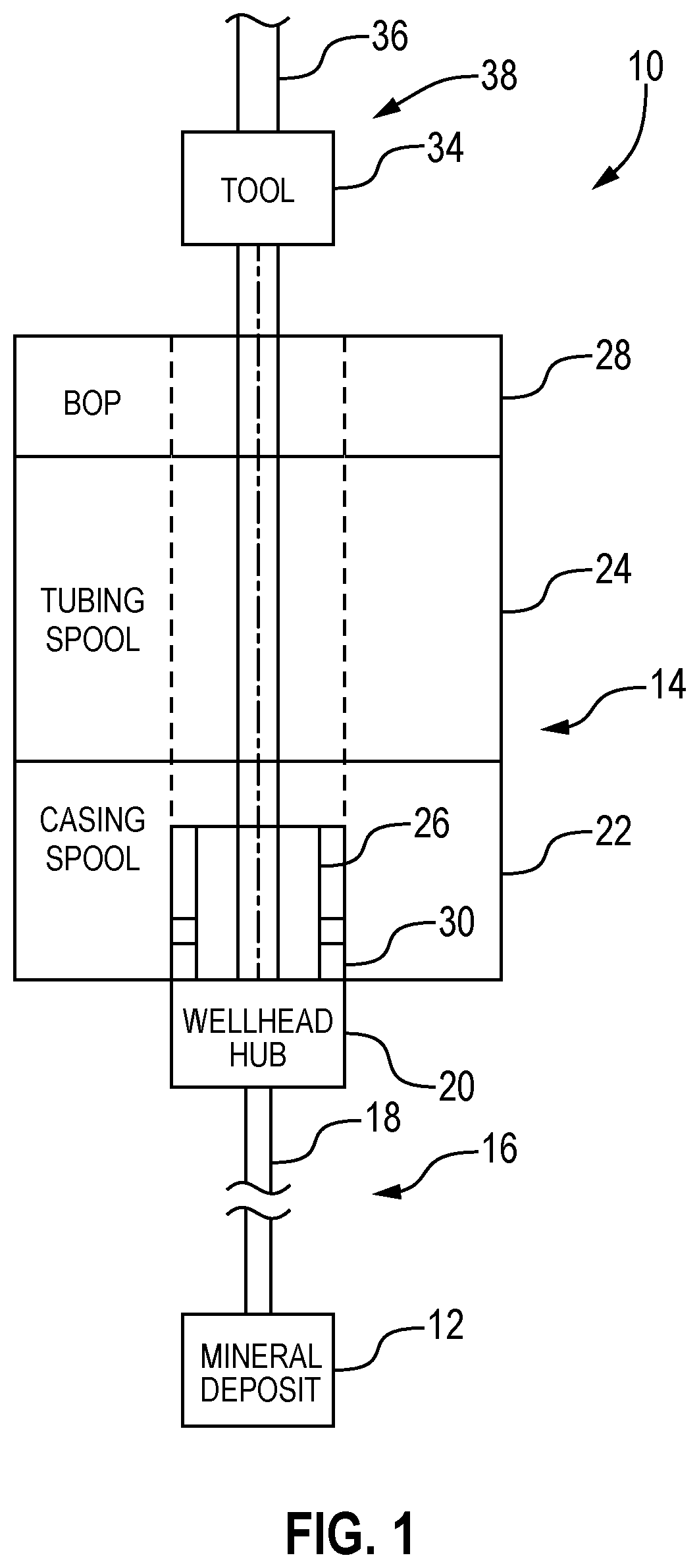 Patent US11773668 — Running tool system for a hanger — Figure 1