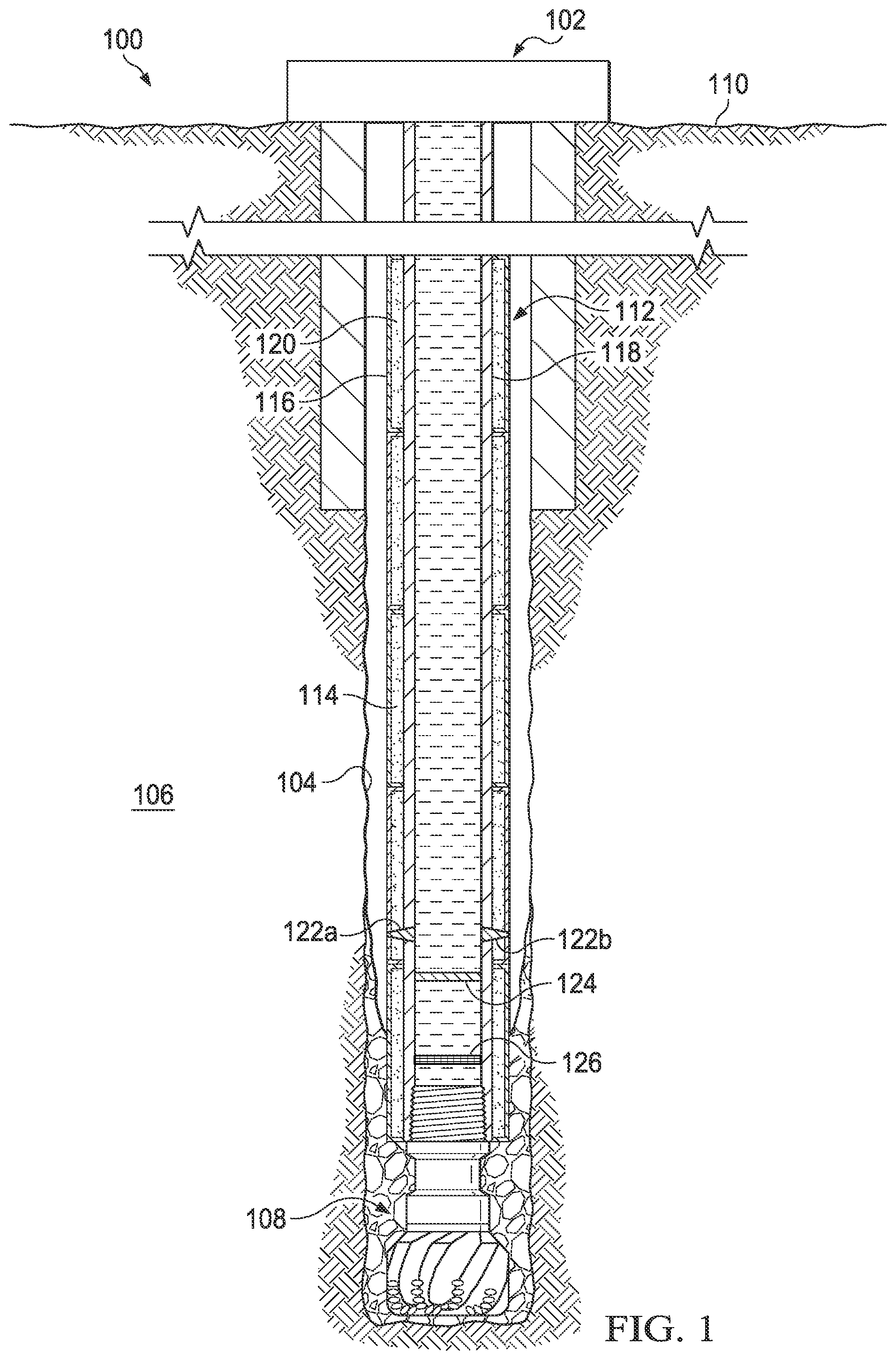 Patent US11773677 — Acid-integrated drill pipe bars to release stuck pipe — Figure 1