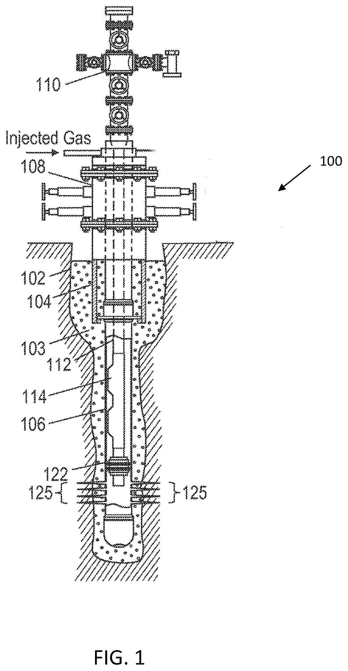 Patent US11773700 — Autonomous optimization of single-well and multi-well gas lift — Figure 1