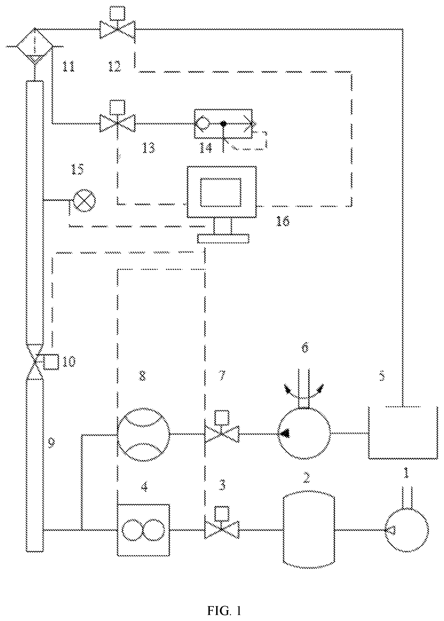 Patent US11773714 — Experimental method for determining flow patterns in vertical wellbore of gas wells at high-pressure conditions — Figure 1