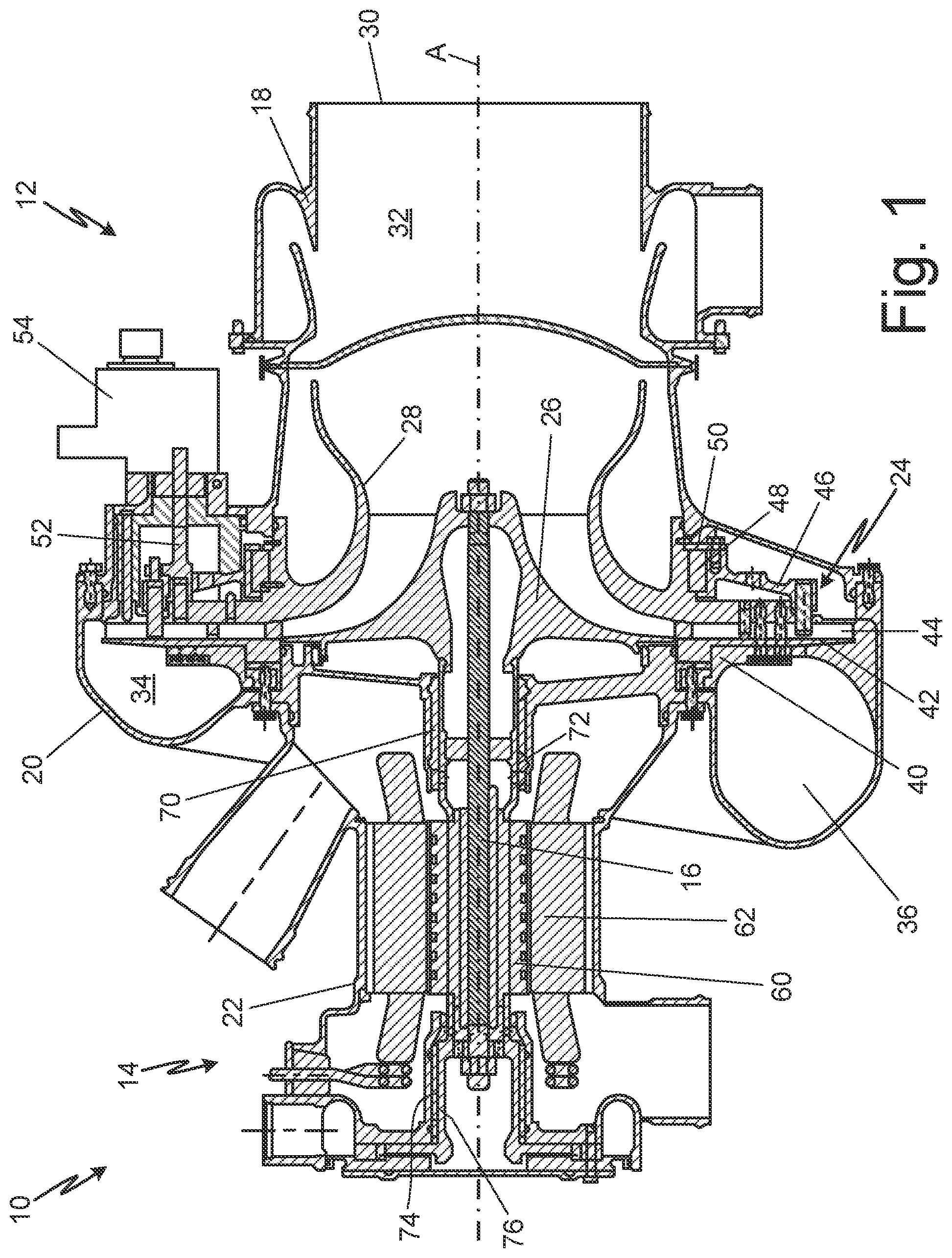 Patent US11773746 Figure 1 – Turbomachinery rotor shroud with variable lattice densities