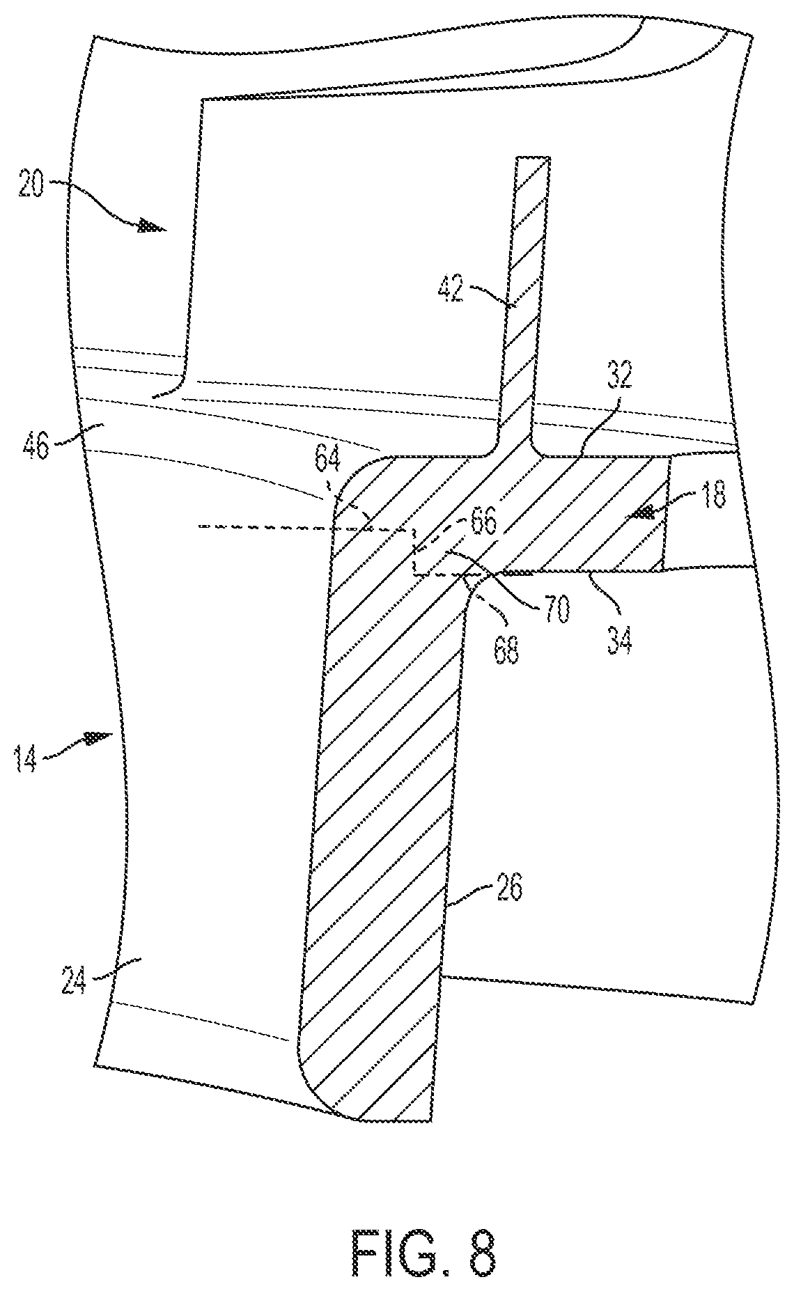 Patent US11773749 Figure 8 – Method and system for nozzle ring repair