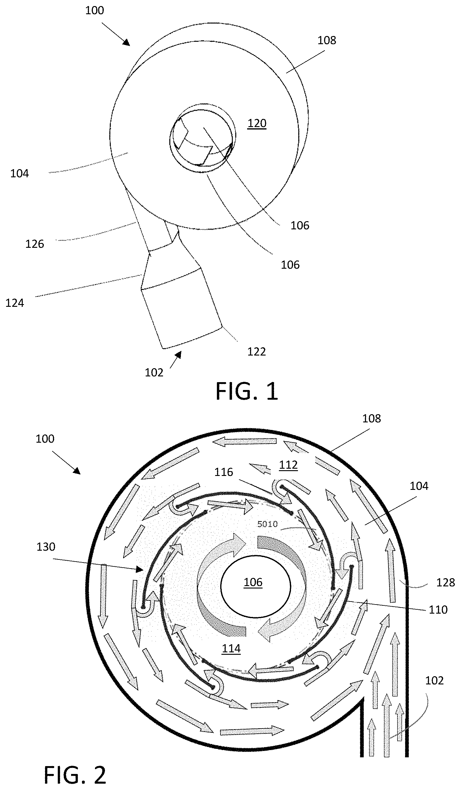 Patent US11773760 — Overlapping vane muffler — Figure 1