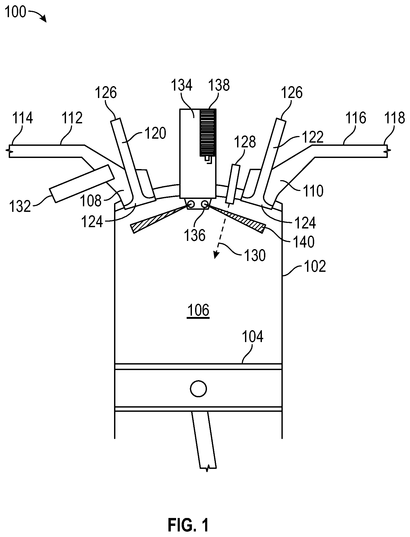 Patent US11773764 — Purge device for passive or active prechambers — Figure 1
