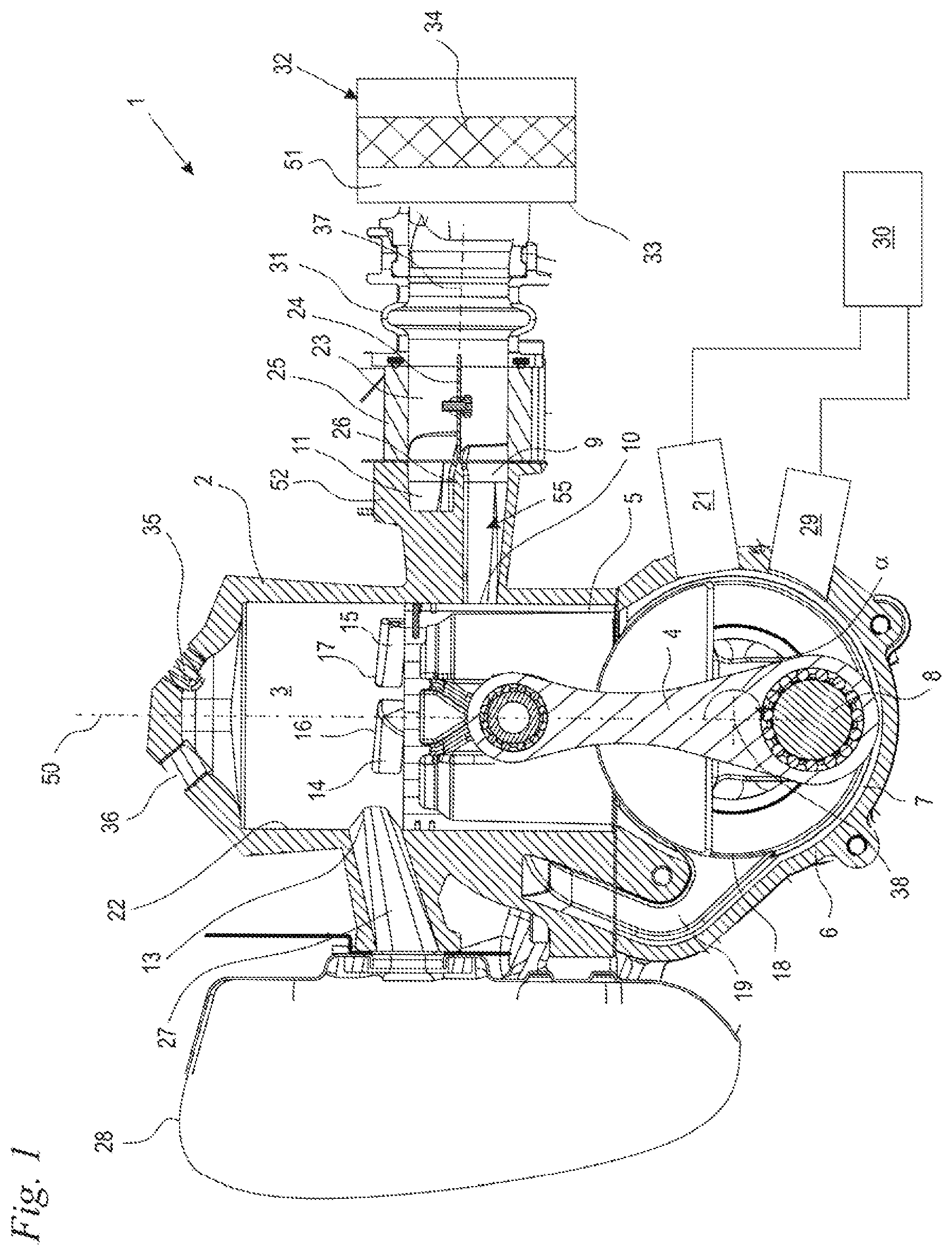 Patent US11773767 — Two-stroke engine and method for operating a two-stroke engine — Figure 1