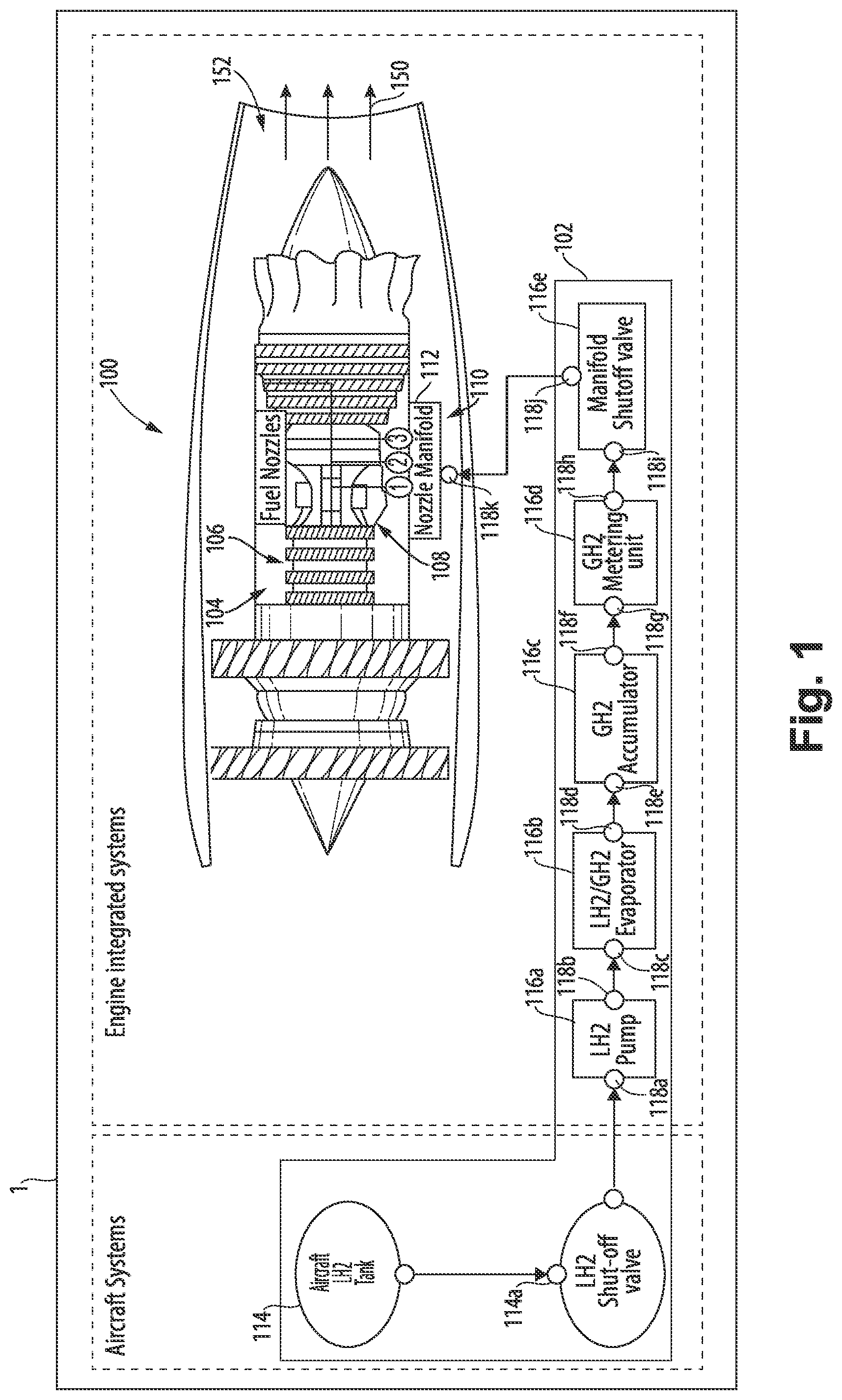 Patent US11773781 Figure 1 – Means for handling gaseous fuel