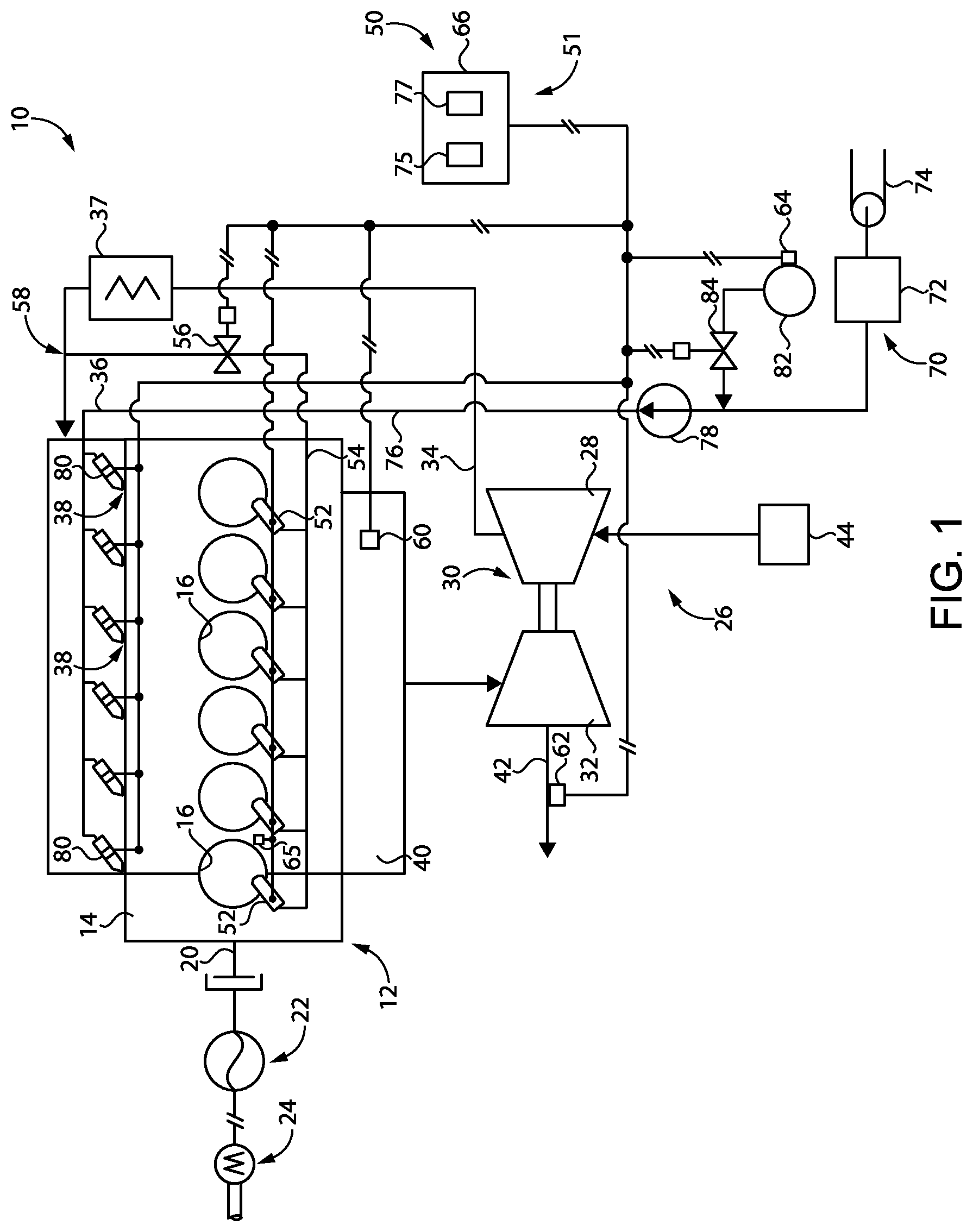 Patent US11773795 — Gaseous fuel engine and operating strategy for limiting preignition in prechamber sparkplug — Figure 1