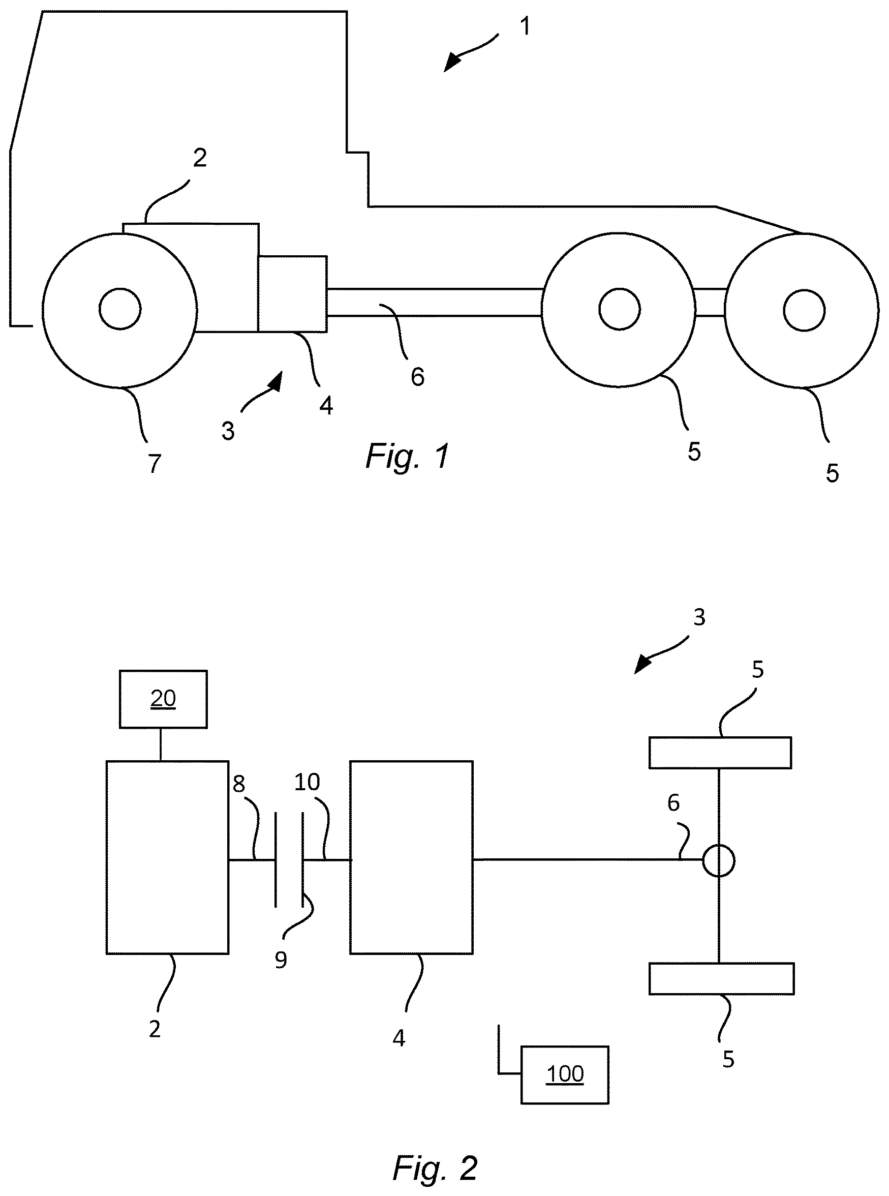 Patent US11773799 — Control device and method for starting a combustion engine during free-wheeling a vehicle with such device, computer program for executing the method and computer readable medium containing the program — Figure 1