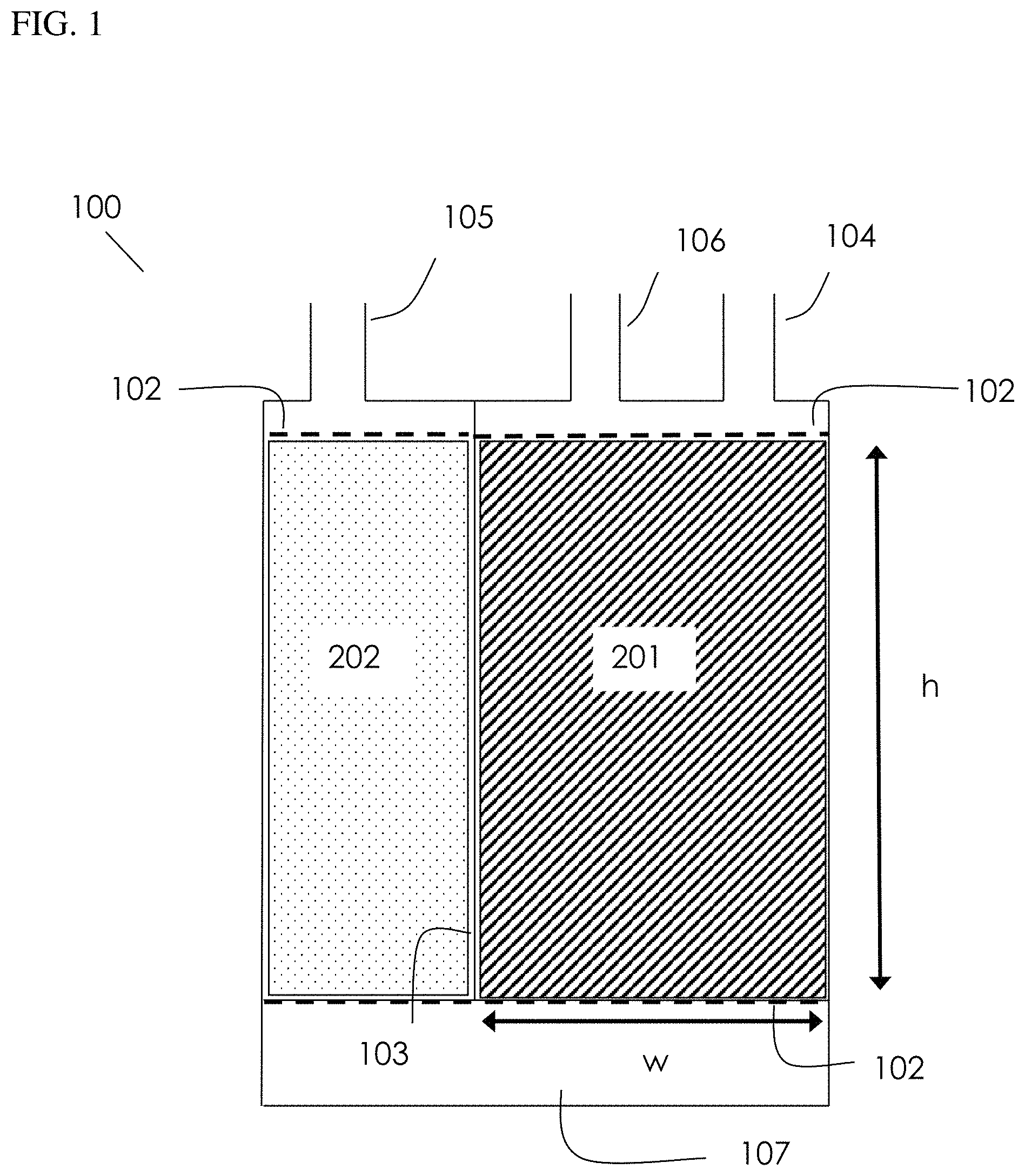 Patent US11773810 — Low emission adsorbent and canister system — Figure 1