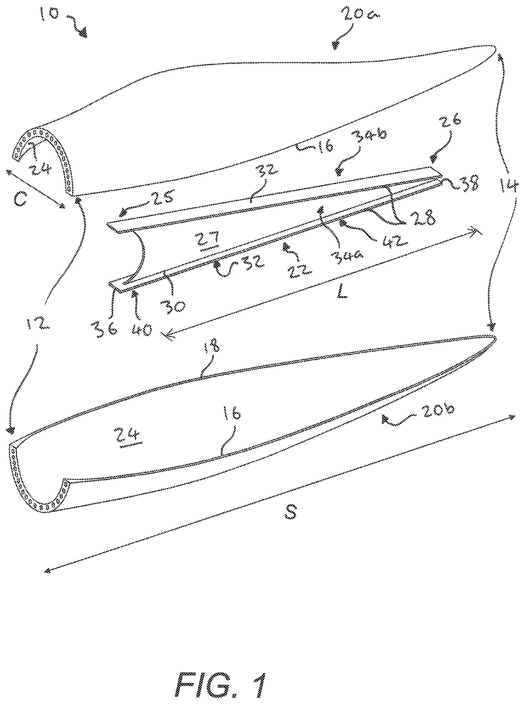 Patent US11773822 — Wind turbine blade — Figure 1