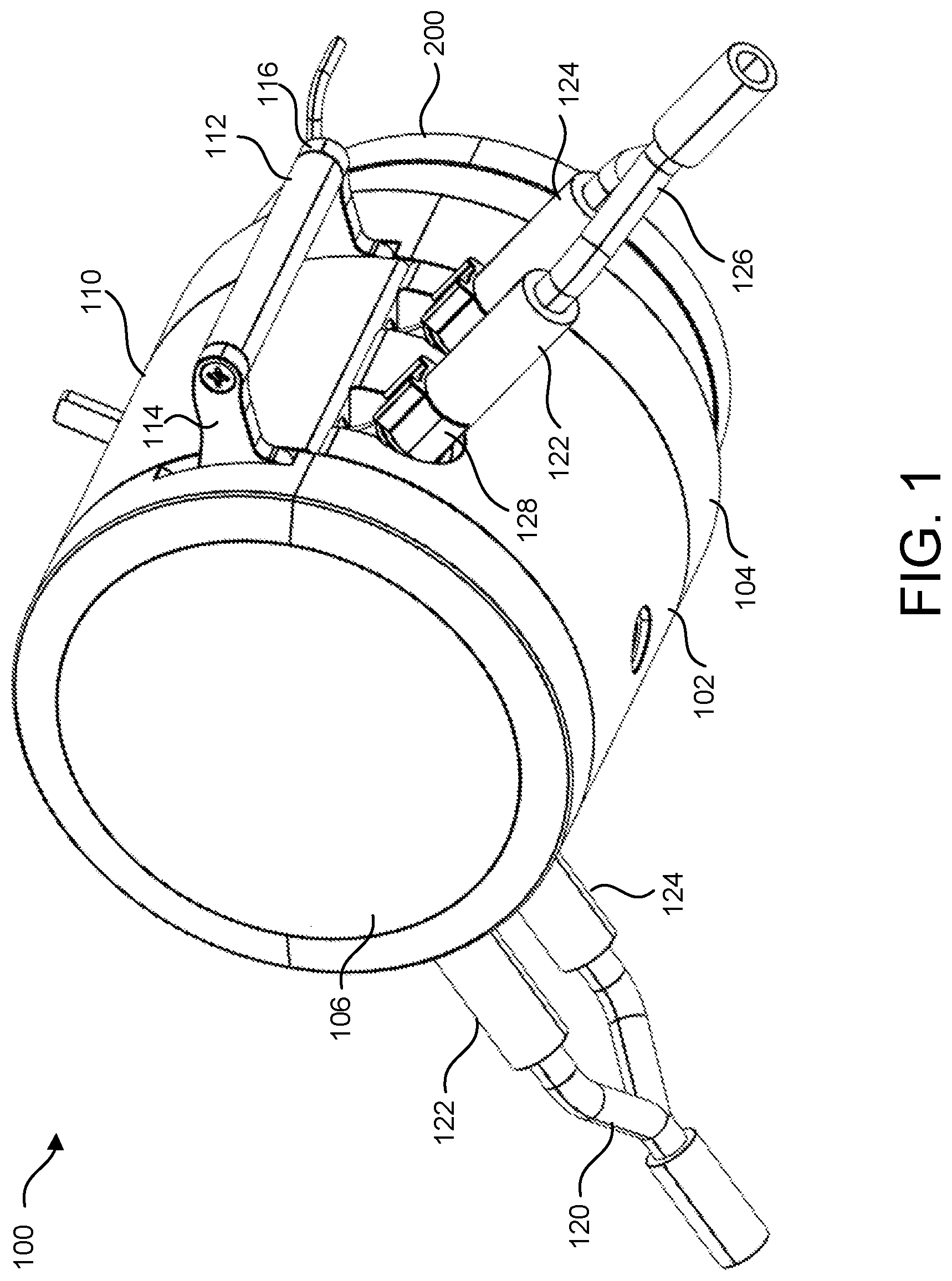 Patent US11773839 — Multi-roller peristaltic pump head — Figure 1