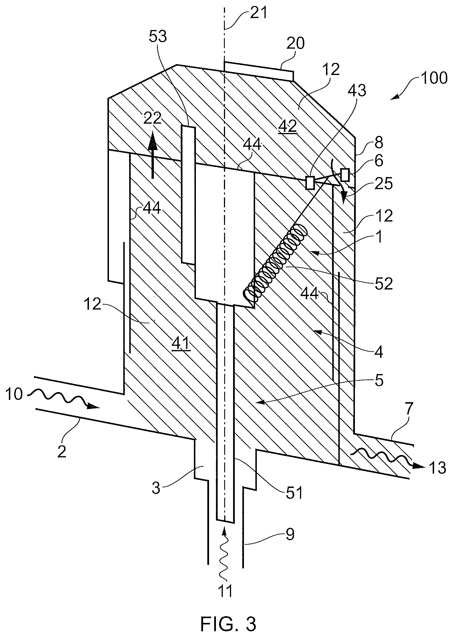 Patent US11773841 Figure 3 – Liquid dispenser comprising piezoelectric detector