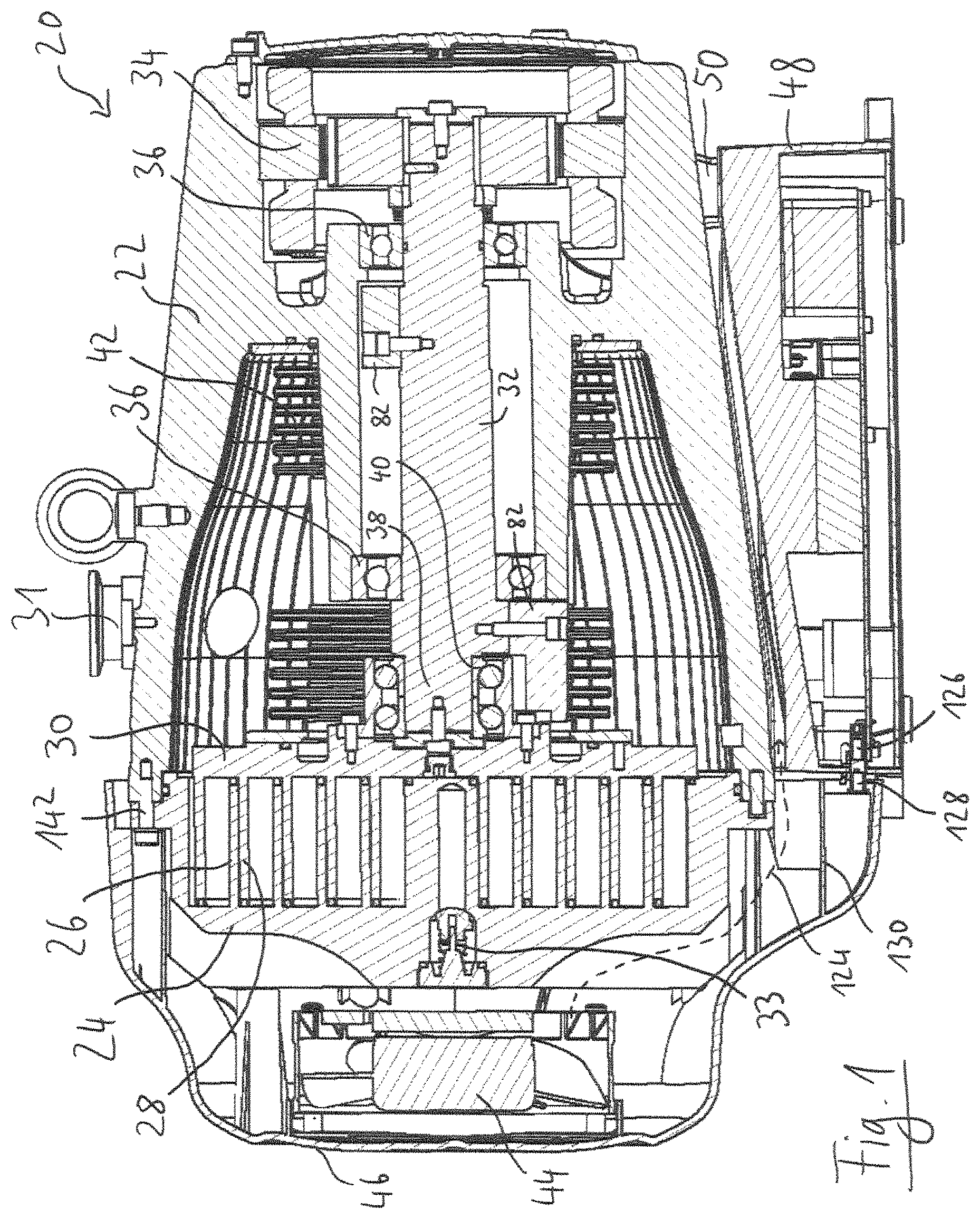 Patent US11773849 — Vacuum pump, scroll pump, and manufacturing method for such — Figure 1