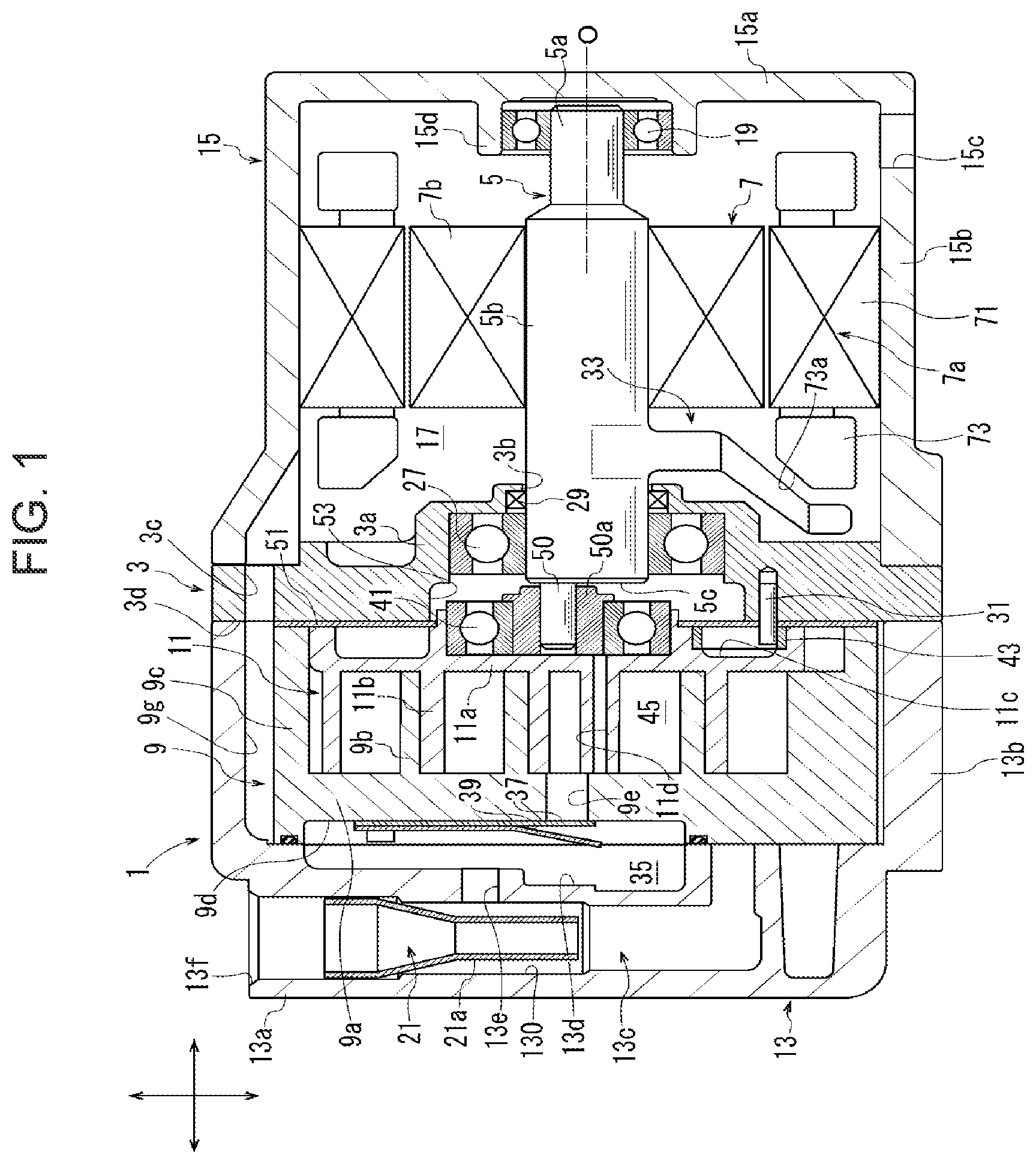 Patent US11773850 — Electric compressor — Figure 1