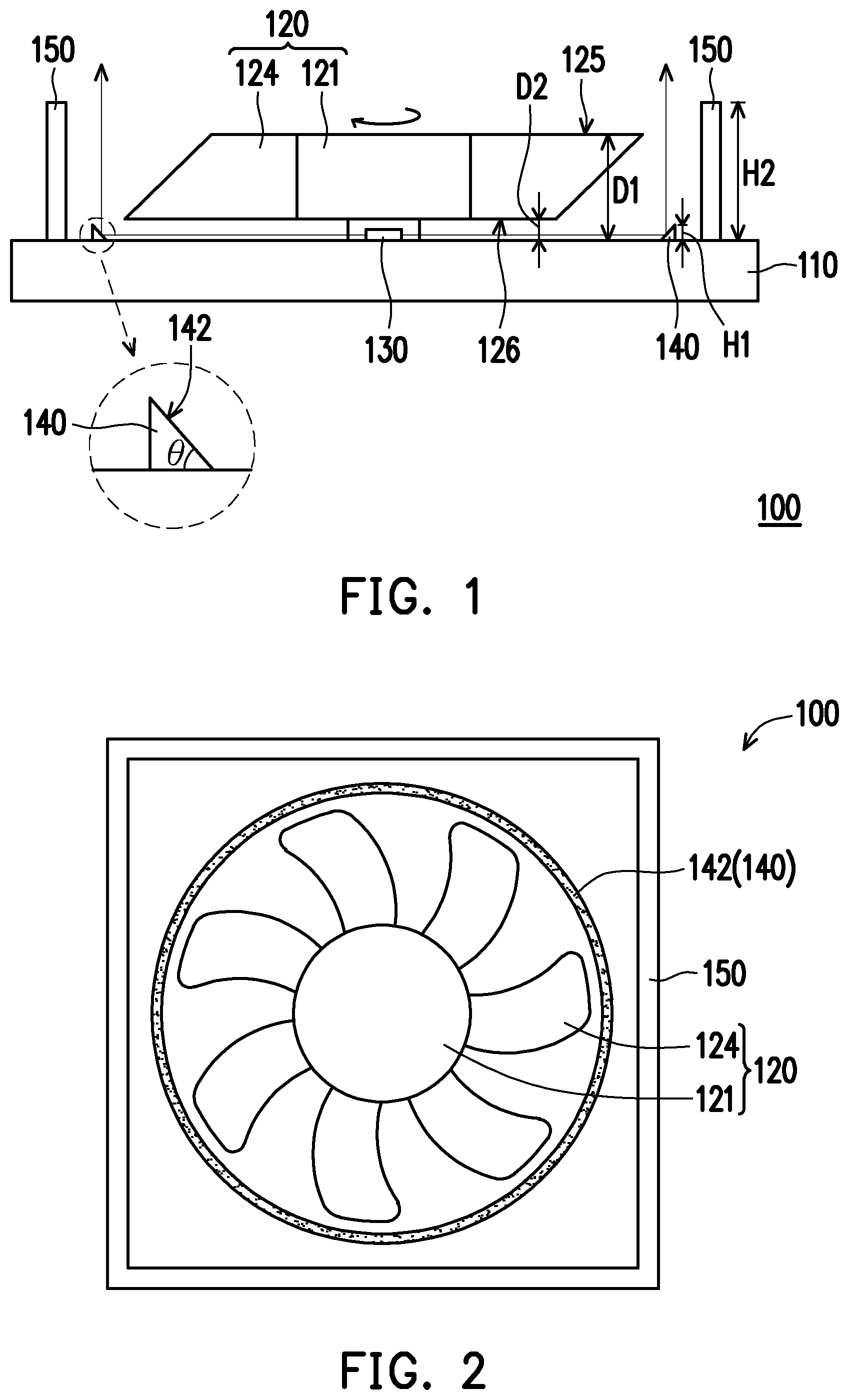 Patent US11773860 — Fan assembly — Figure 1