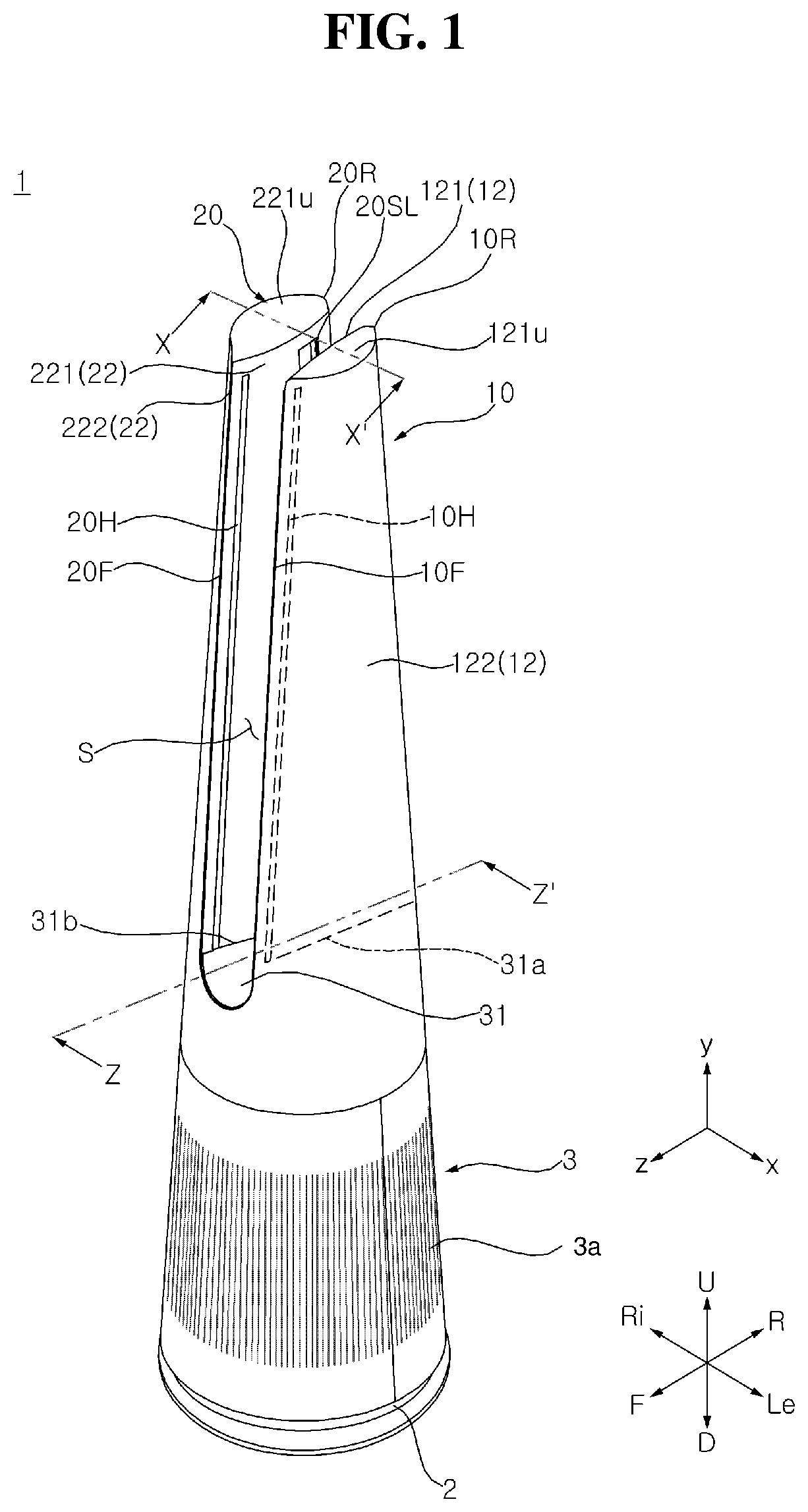 Patent US11773871 — Blower — Figure 1