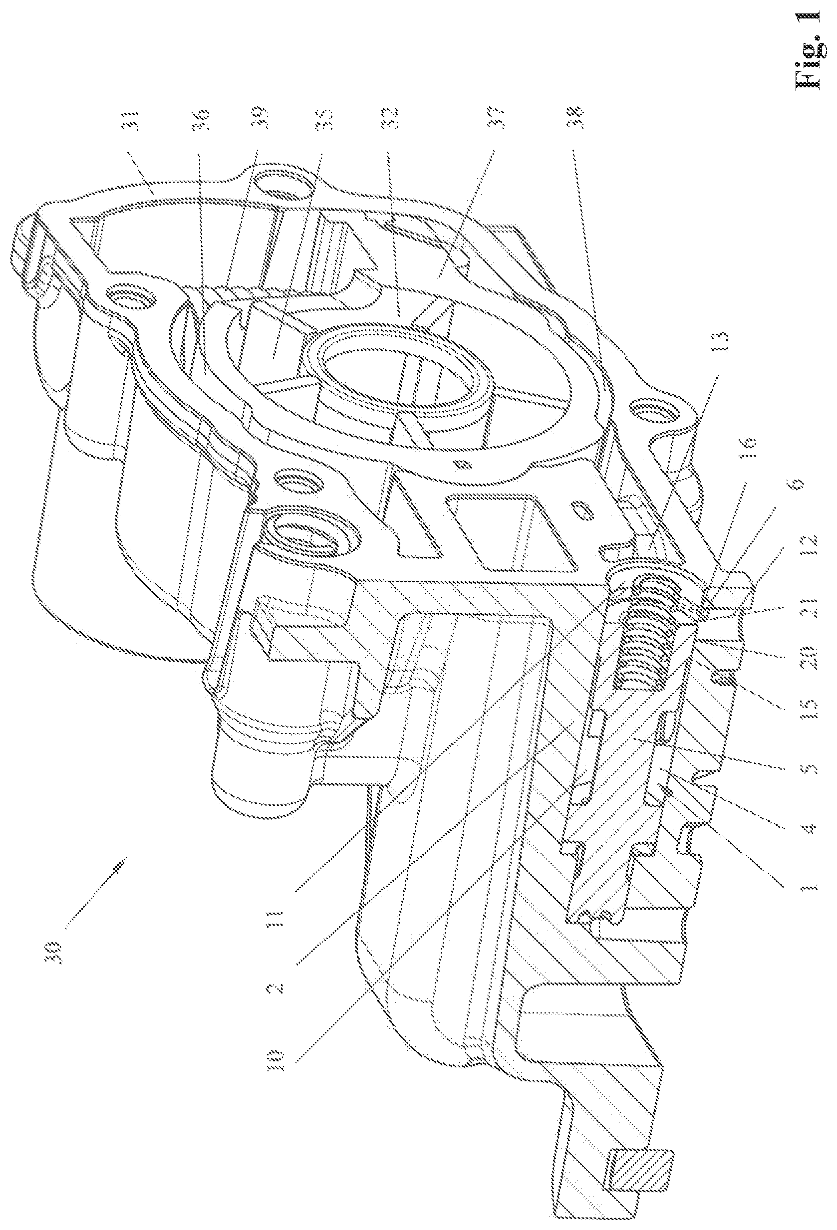 Patent US11773876 — Control valve with optimized cross-section — Figure 1
