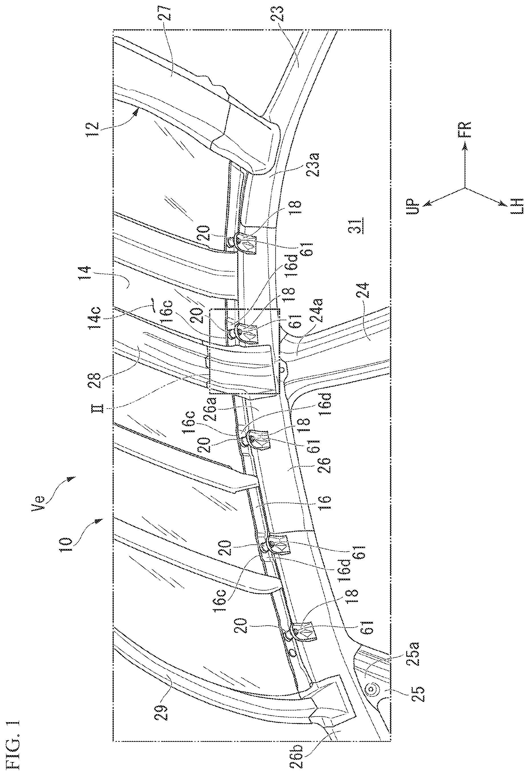 Patent US11773886 — Article fixing device — Figure 1
