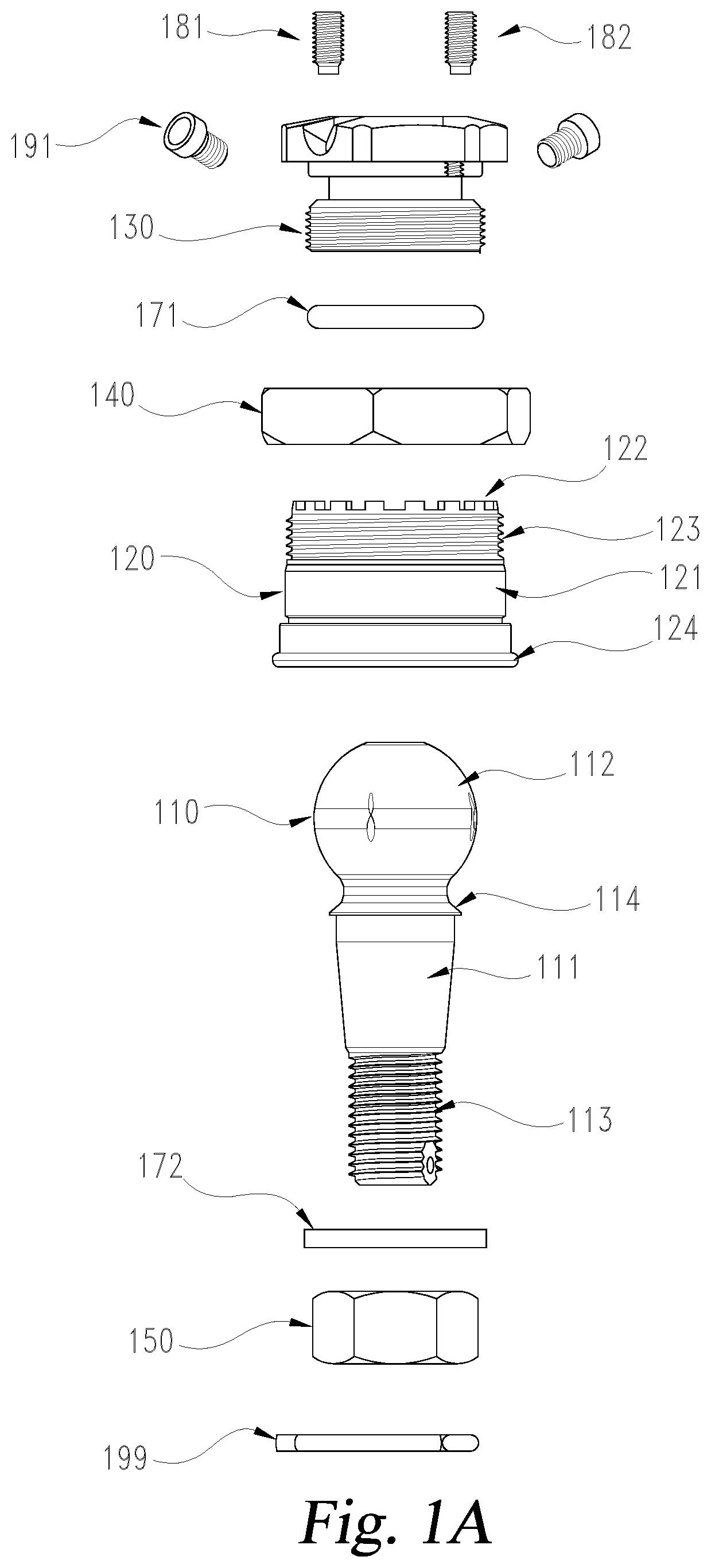 Patent US11773897 — Ball joint — Figure 1