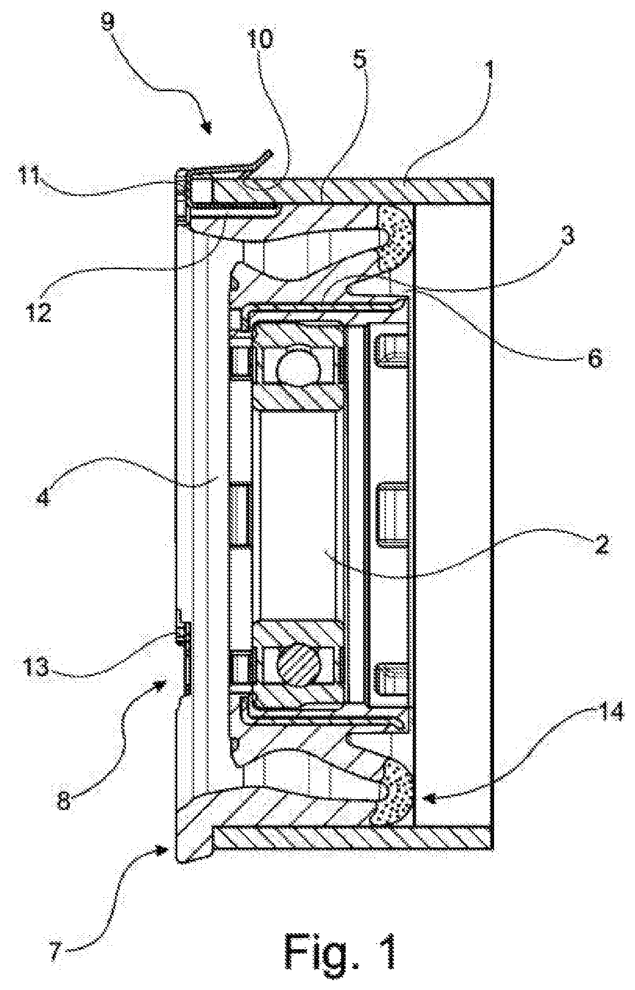 Patent US11773900 — Bearing arrangement — Figure 1