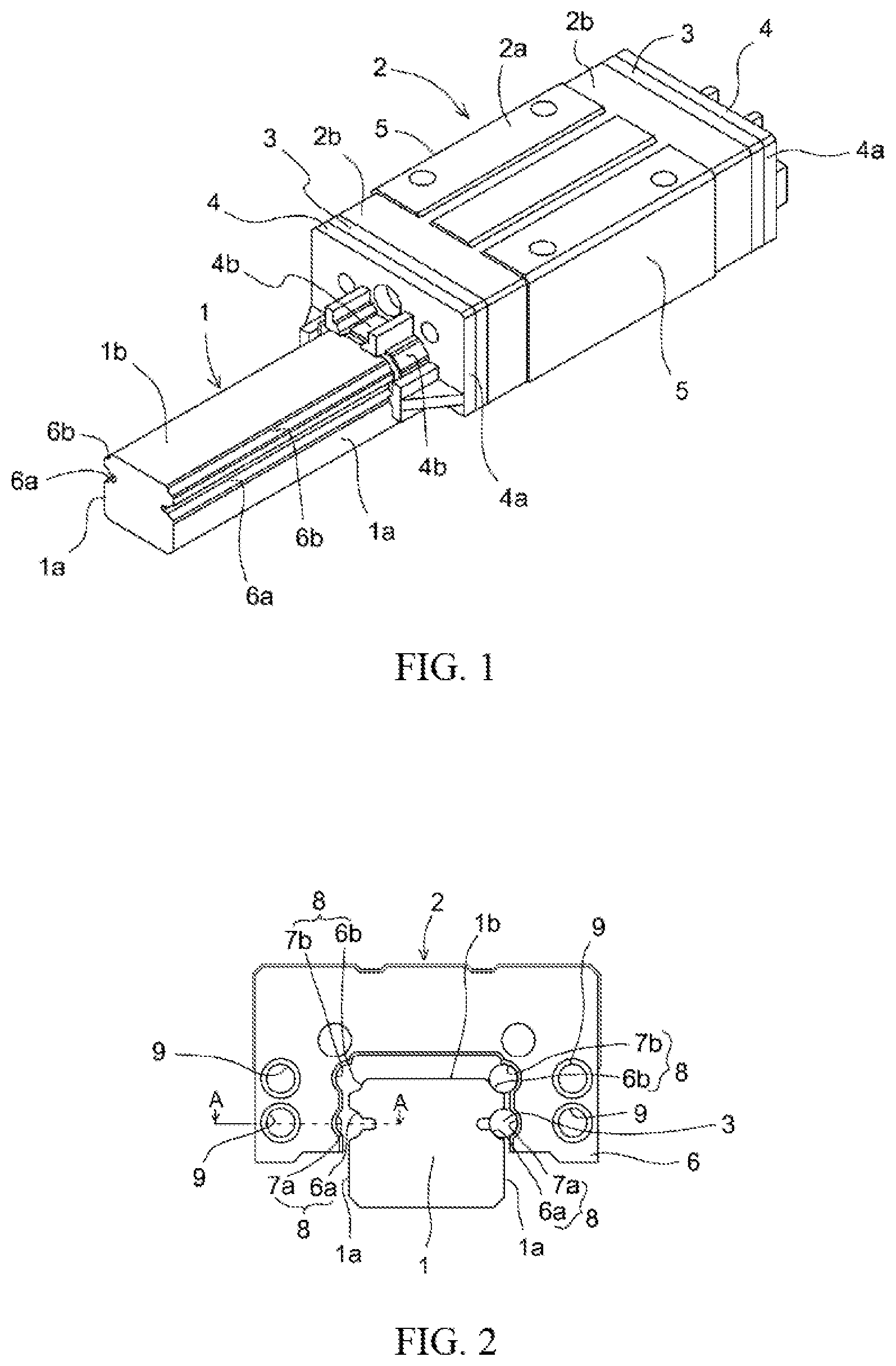Patent US11773902 Figure 1 – Linear motion mechanism side seal unit and linear motion mechanism