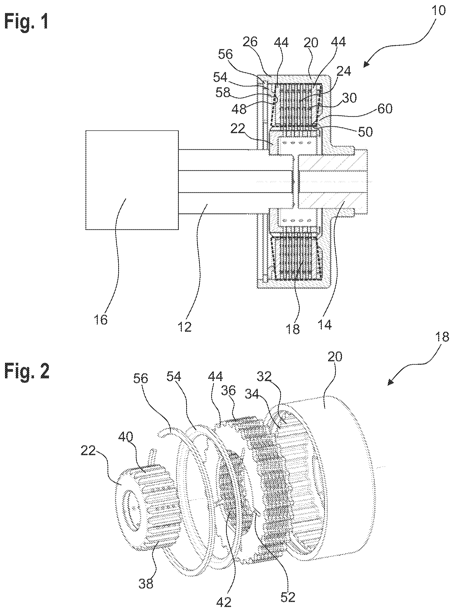 Patent US11773917 — Multi-plate clutch — Figure 1