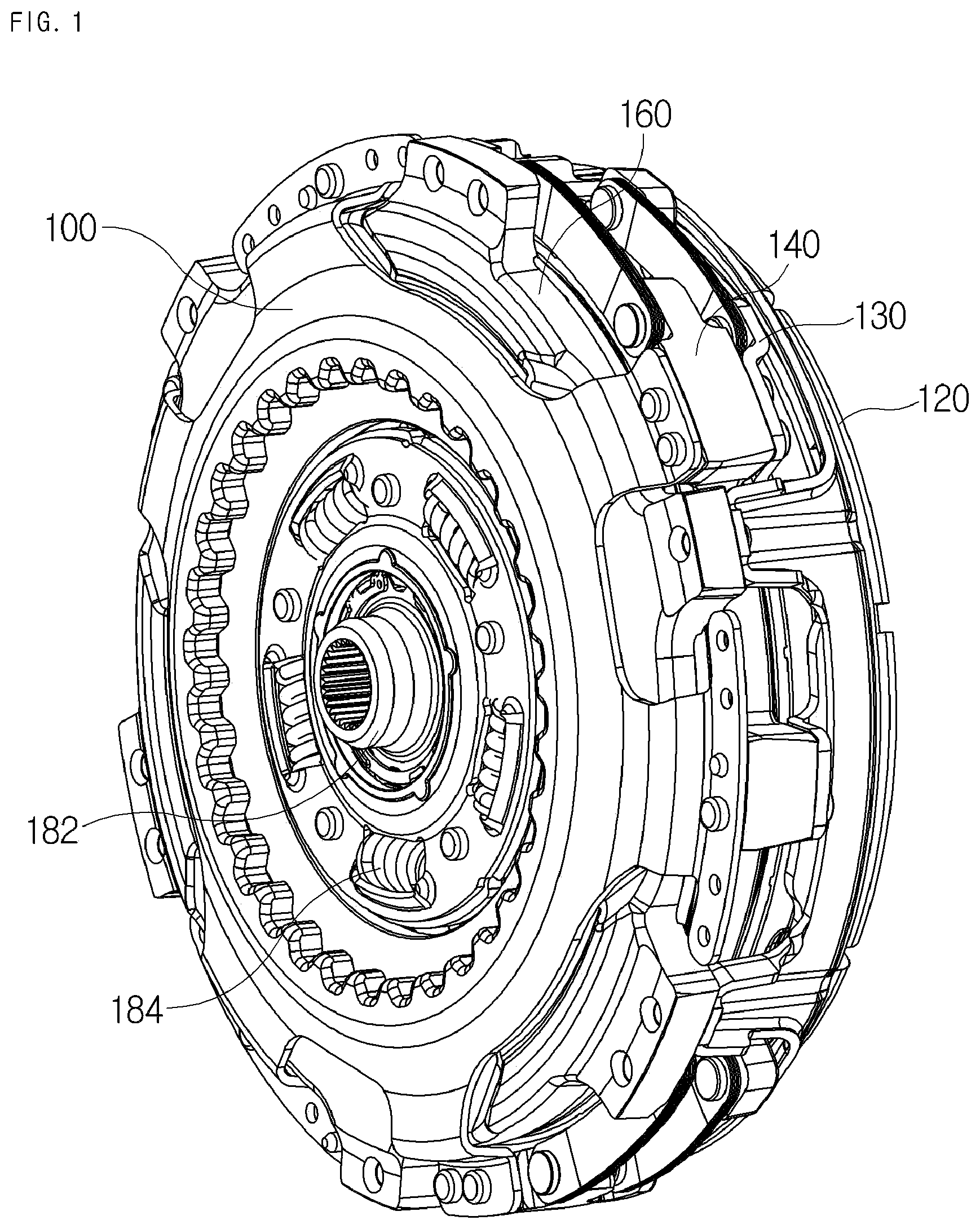 Patent US11773918 — Double clutch assembly — Figure 1