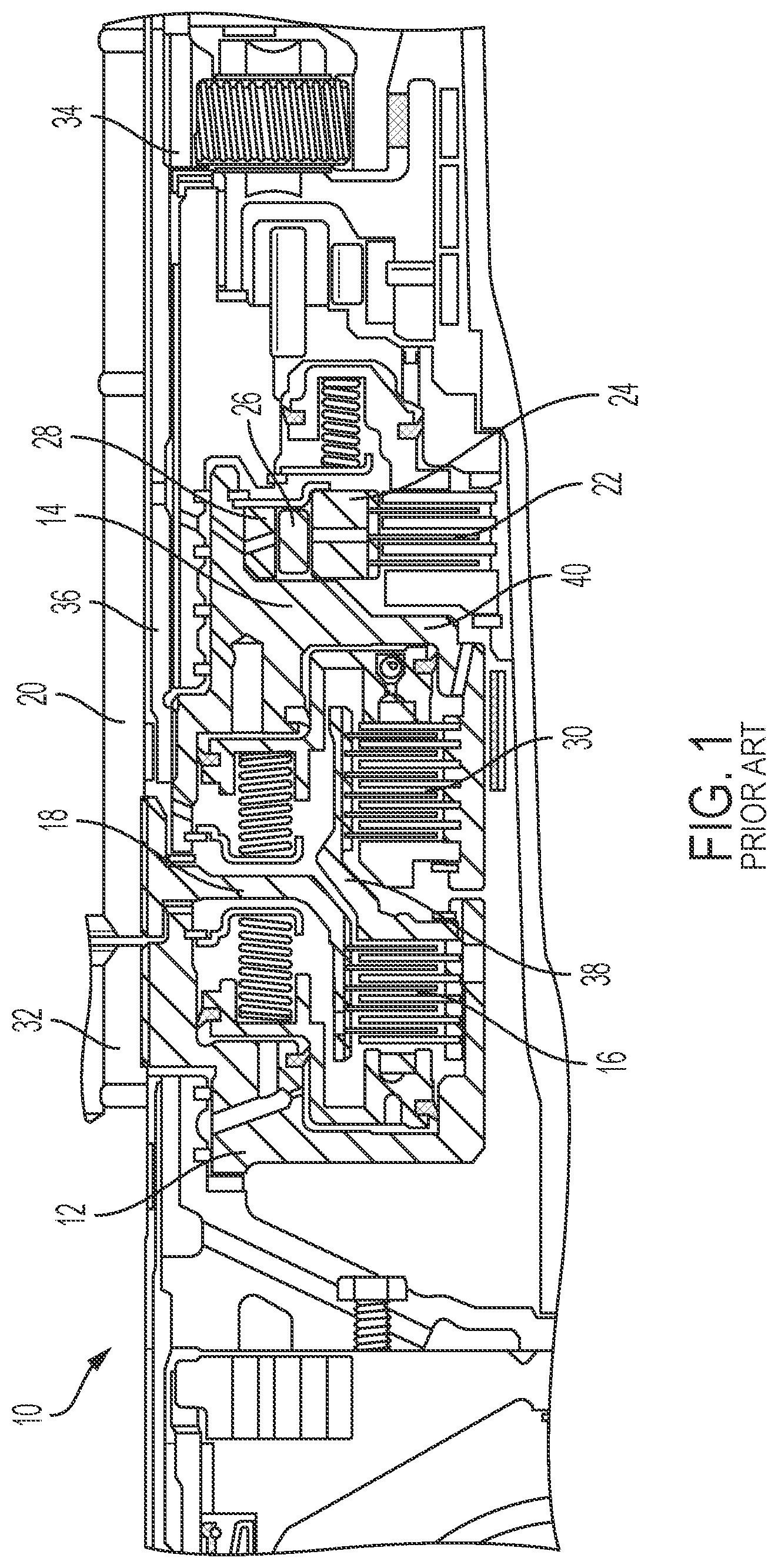 Patent US11773925 — Modified vehicle transmission — Figure 1
